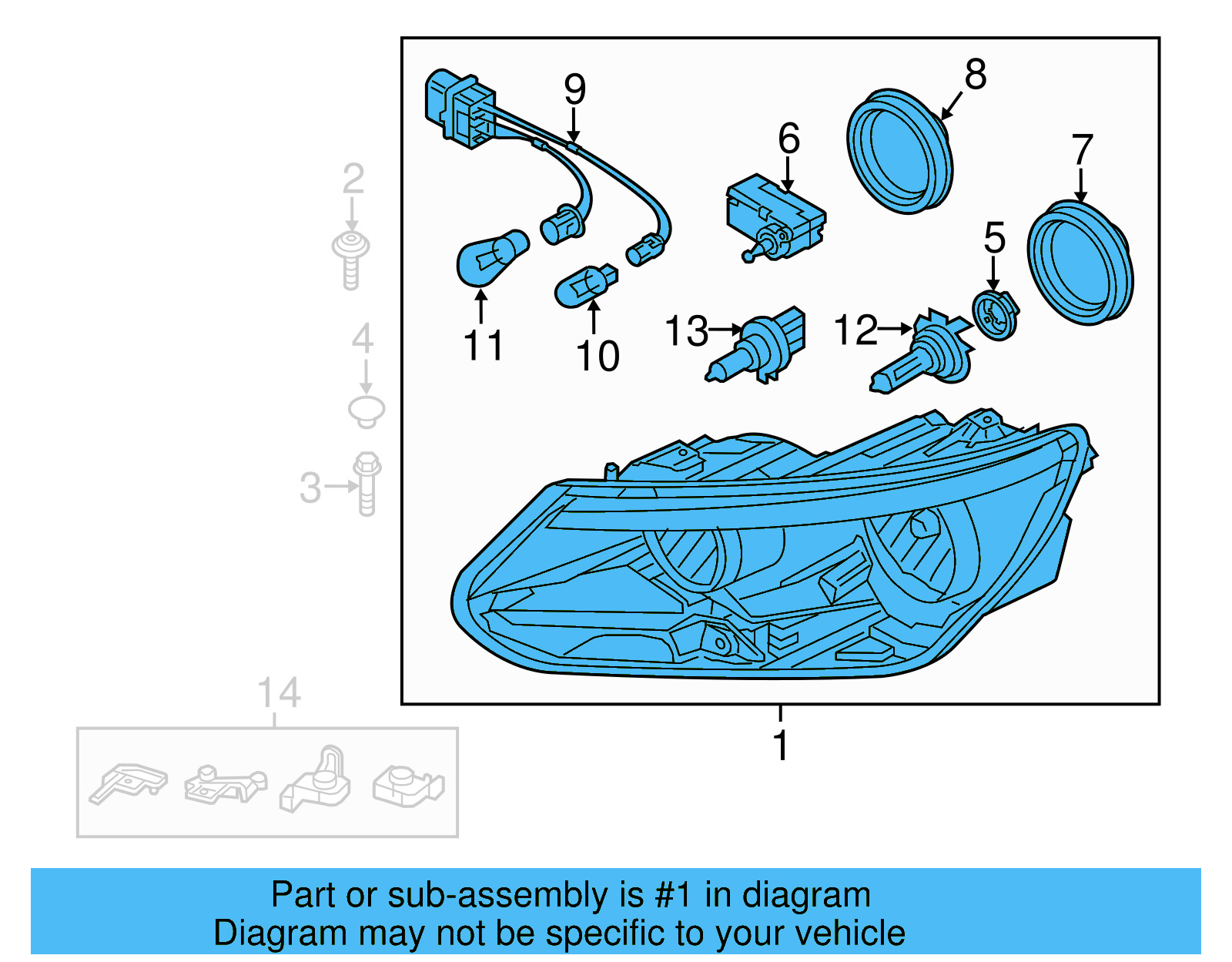 Headlamp Assembly 5N0-941-005-C - View 6