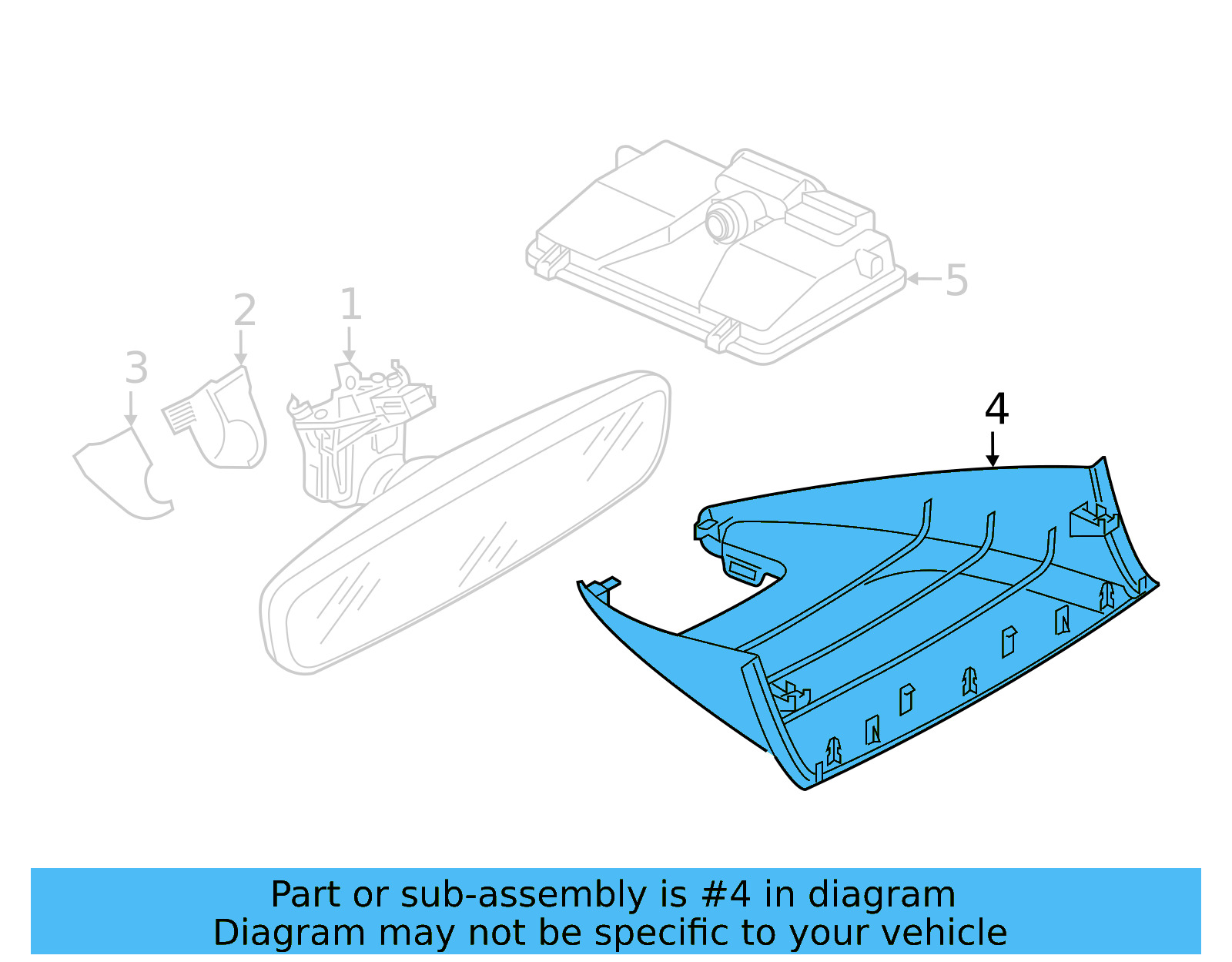 Trim Plate 3G8-868-437-A-82V - View 4