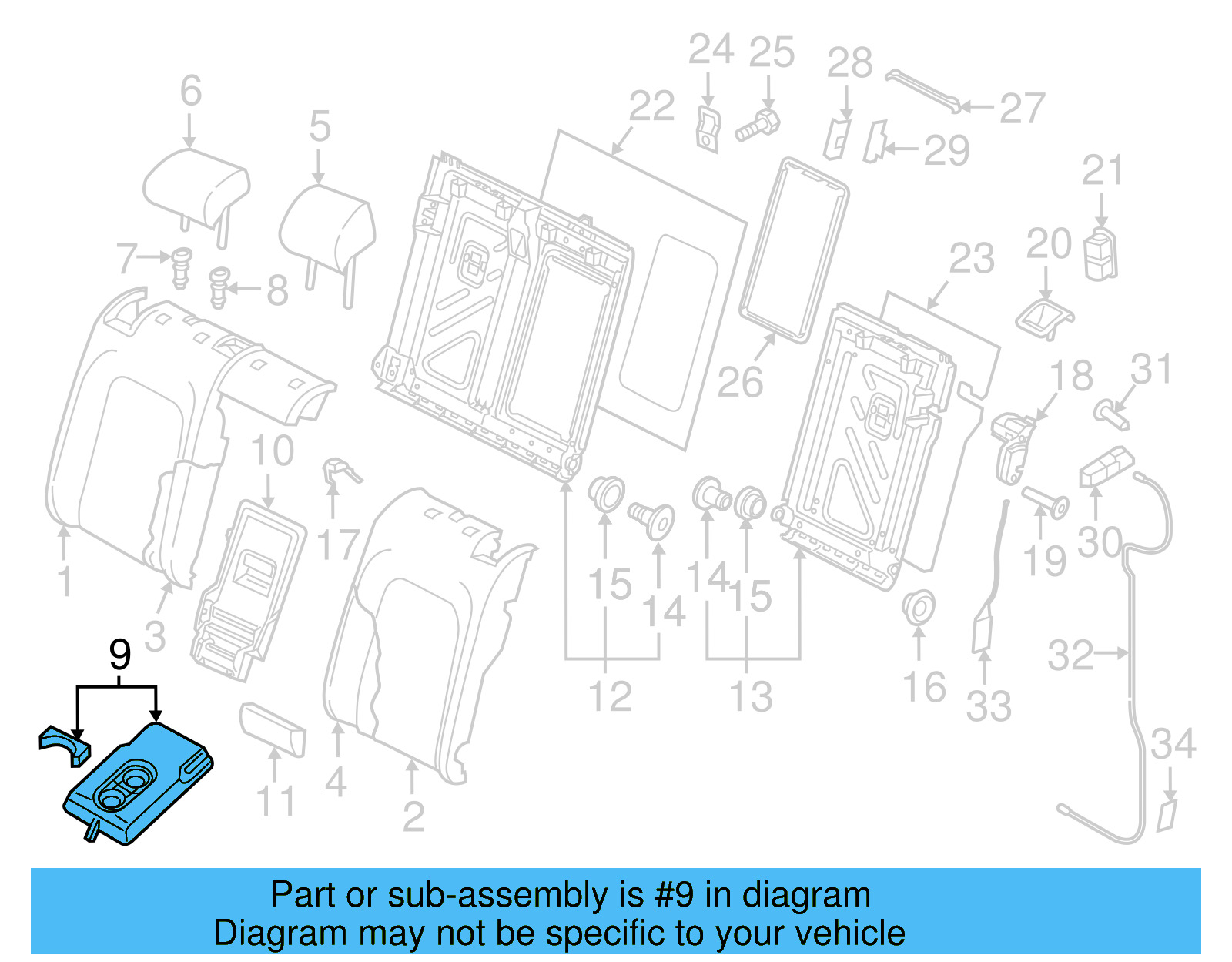 Armrest 5GM-885-081-Q-ZD3 - View 11