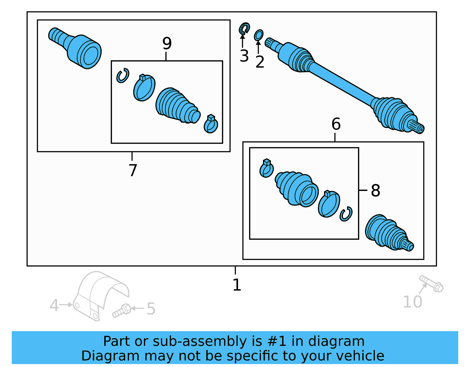 Axle Assembly 3Q0-407-271-BE - View 5