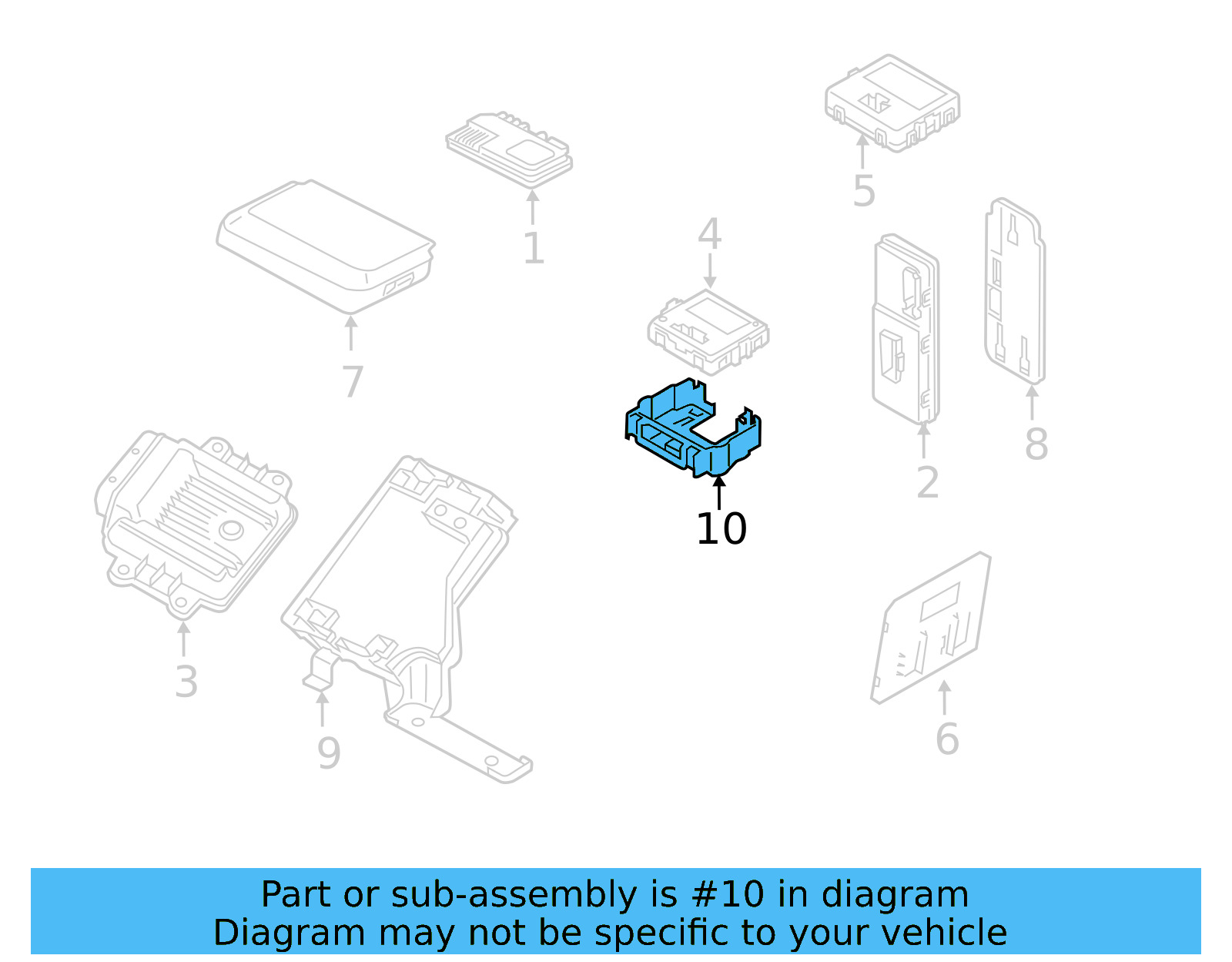 Control Module Bracket 5Q0-971-856 - View 7