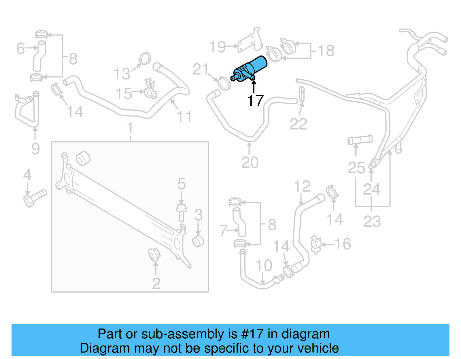 Engine Auxiliary Water Pump 7P0-965-561-C - View 5