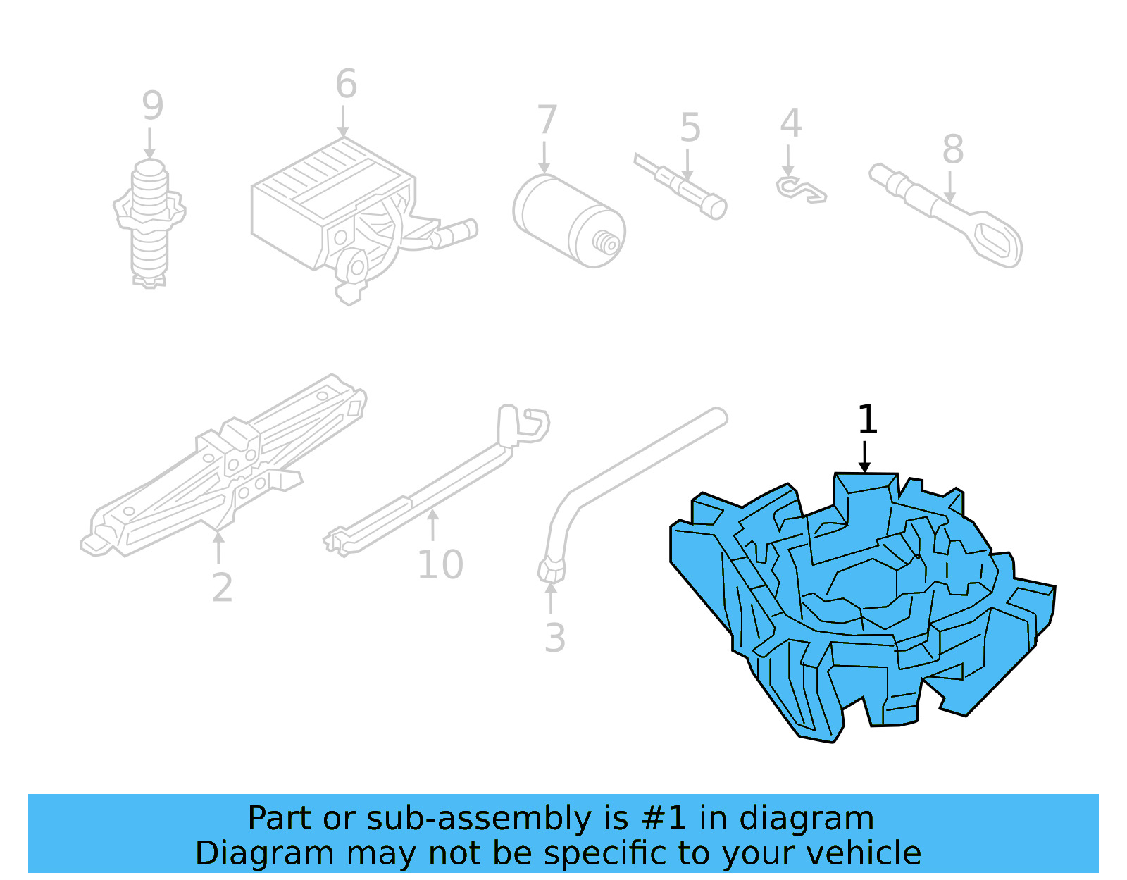 Tool Compartment 3G0-012-115-E - View 3