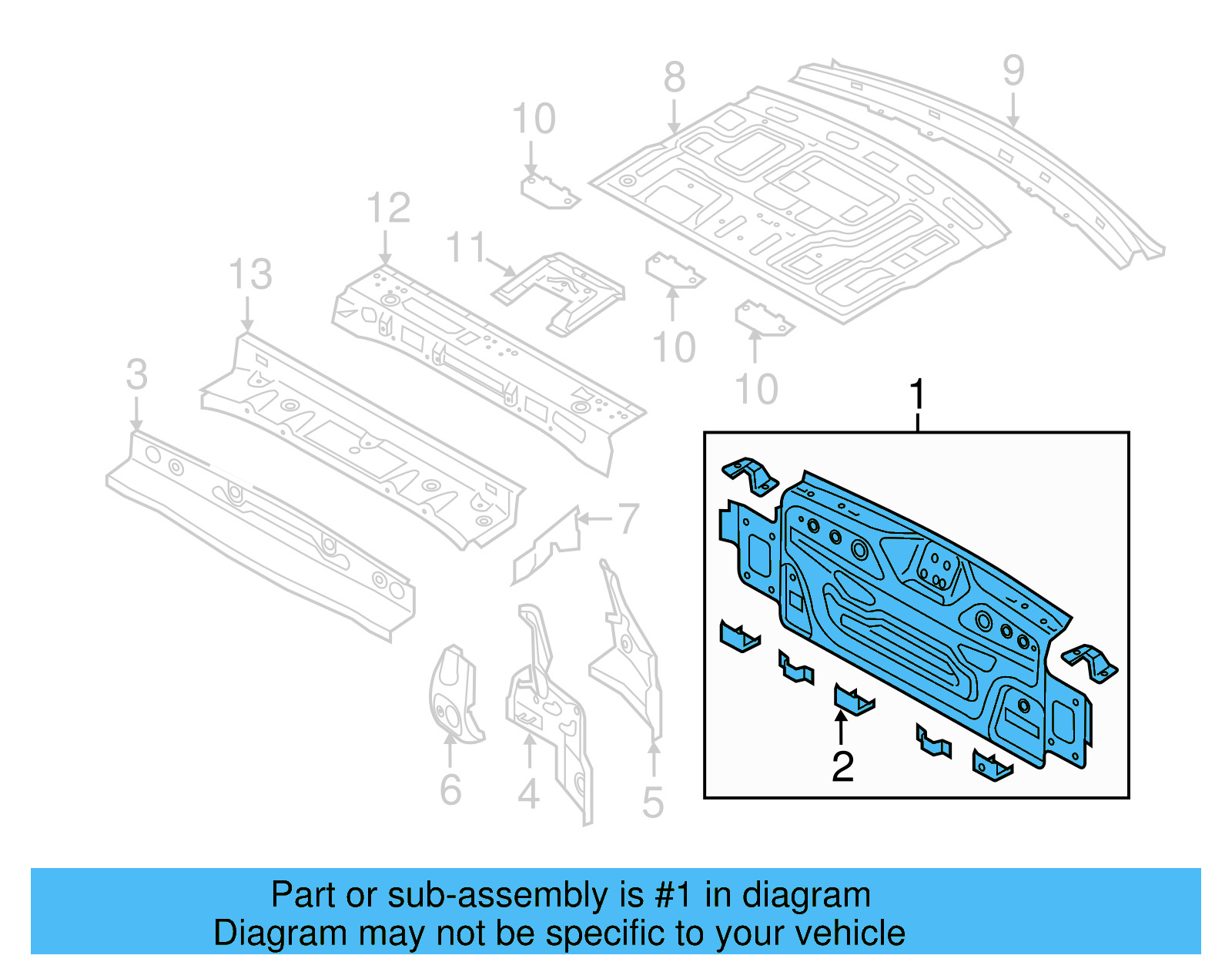 Rear Body Panel 561-813-301 - View 8