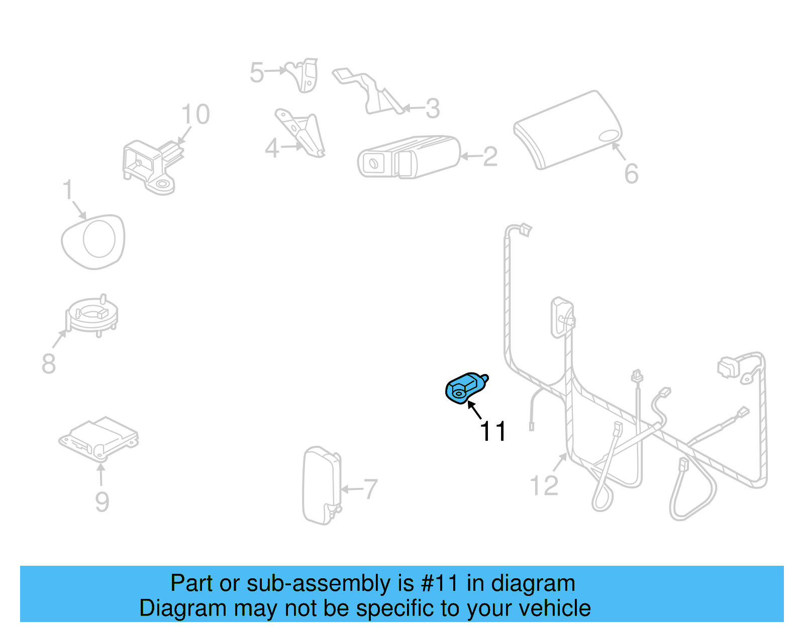 Side Impact Sens 6Q0-909-606-G - View 10