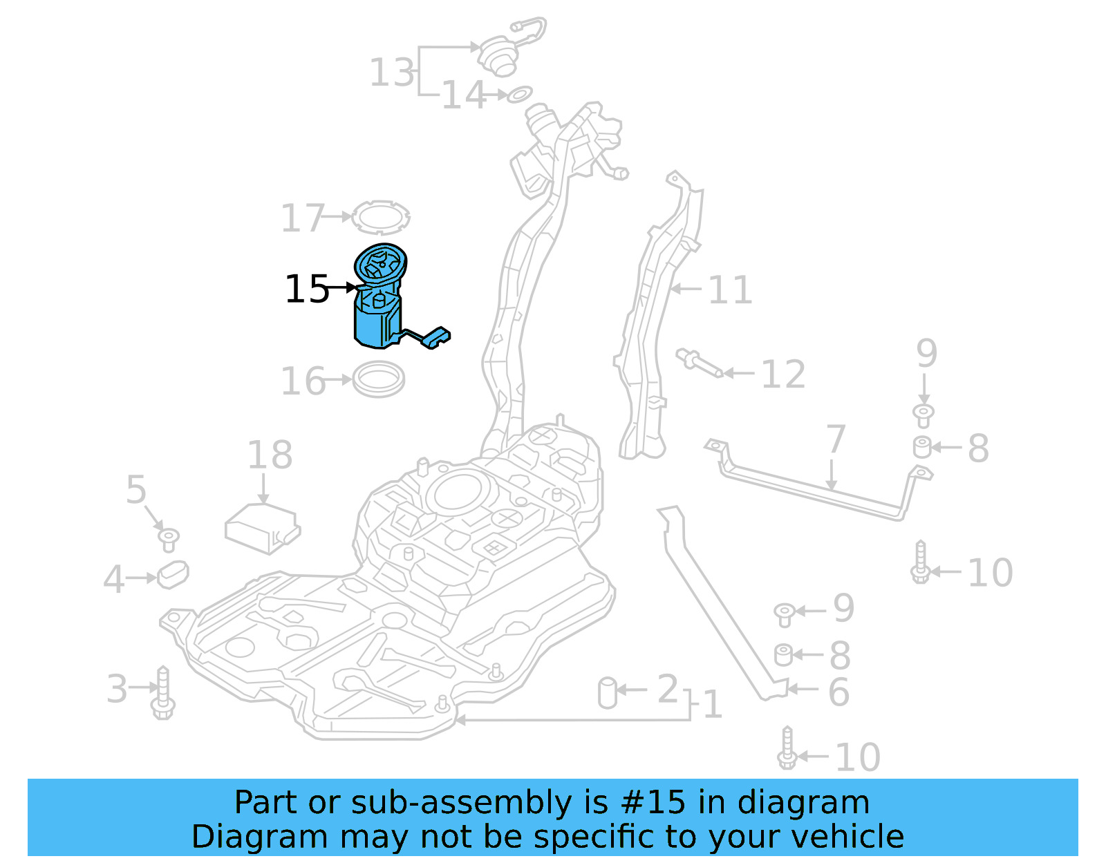 Fuel Pump And Sender Assembly 3QF-919-087-F - View 7
