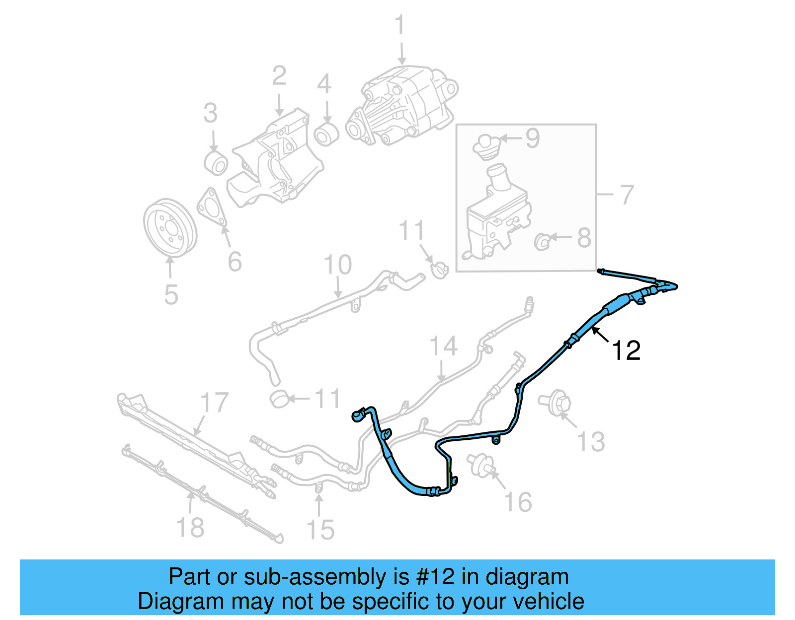 Pressure Hose 3D1-422-893-N - View 3