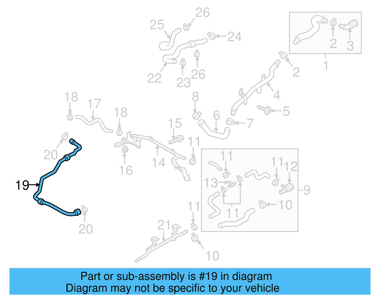 Reservoir Hose 1K0-122-109-BP - View 8