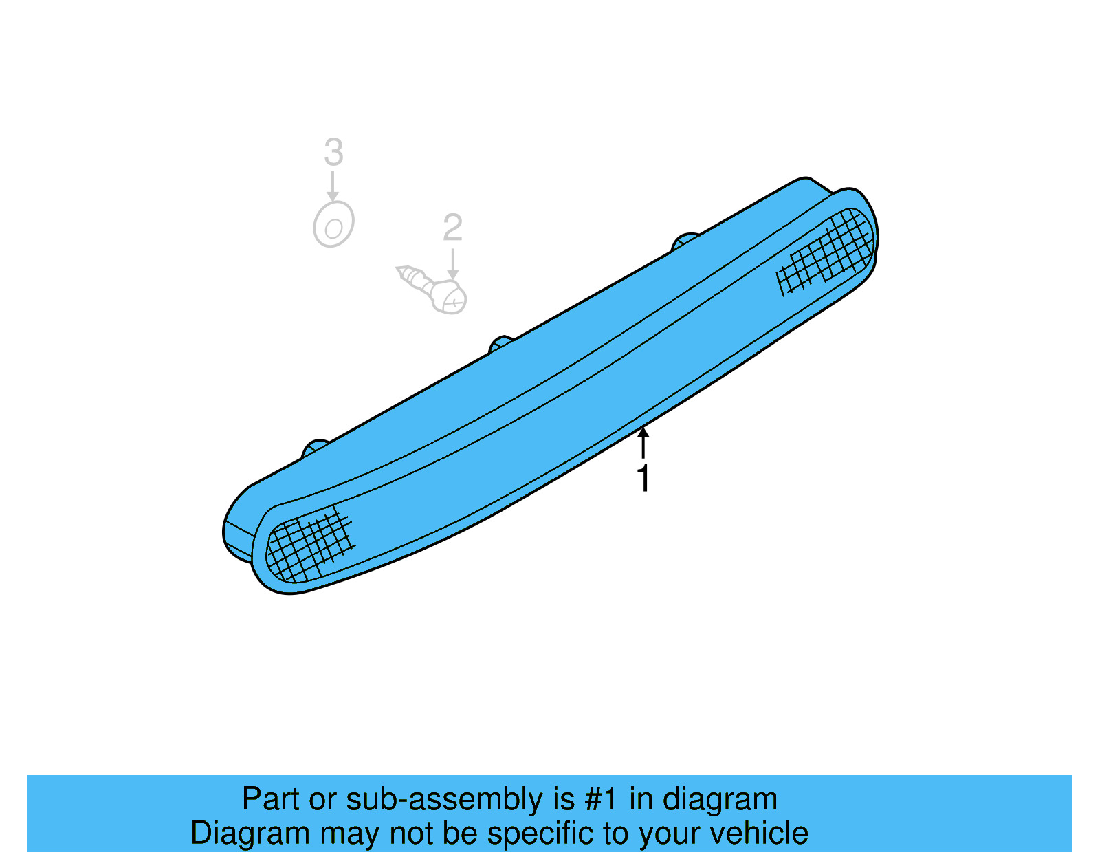 High Mount Lamp 1Y0-945-097 - View 5