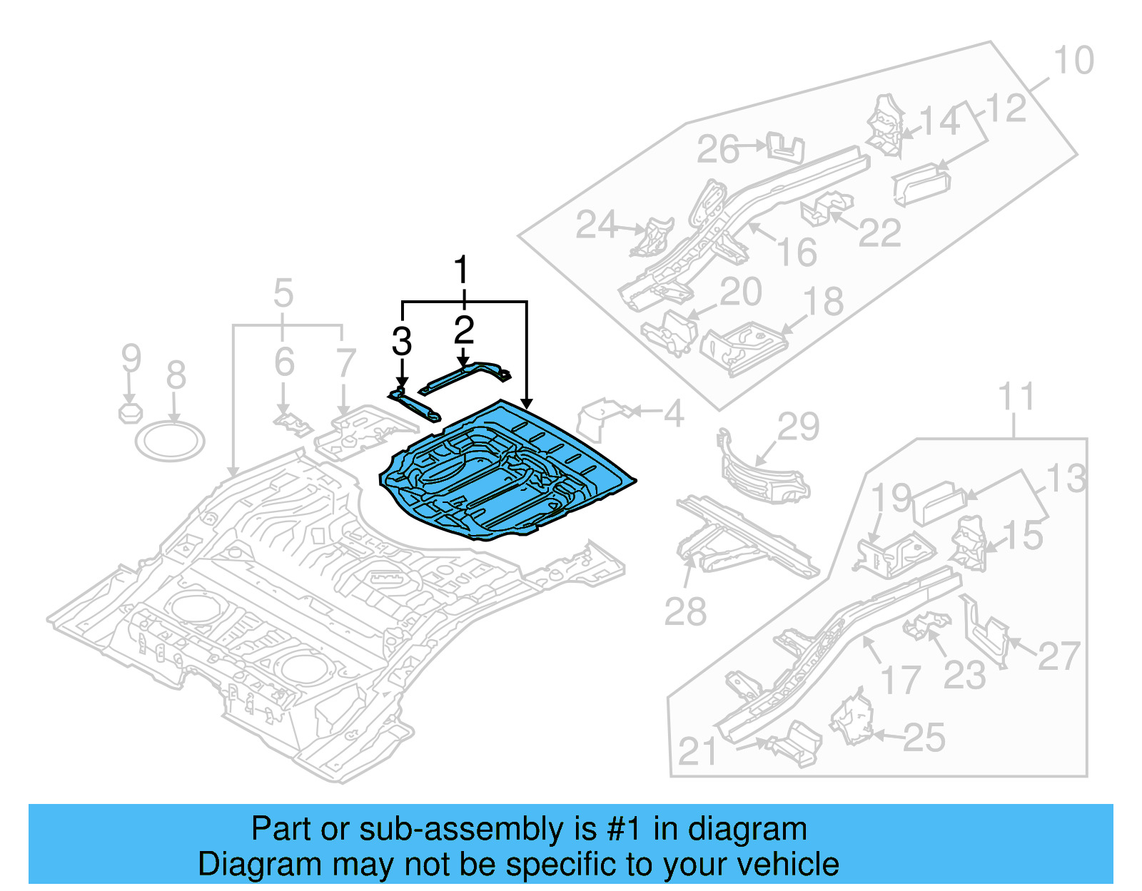 Floor Pan 7L0-803-261-C - View 4