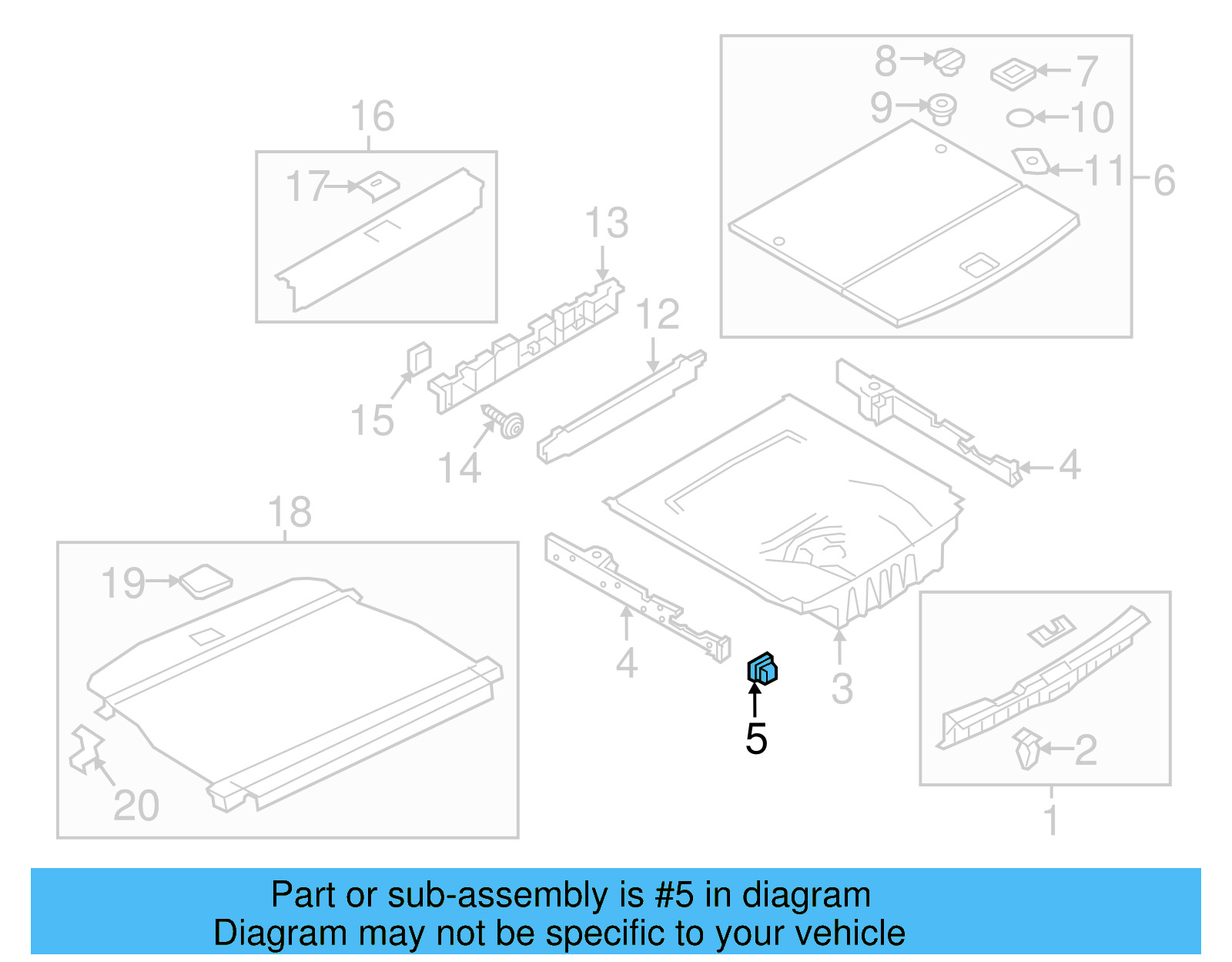 Side Trim Clip 5G9-864-581-737 - View 5