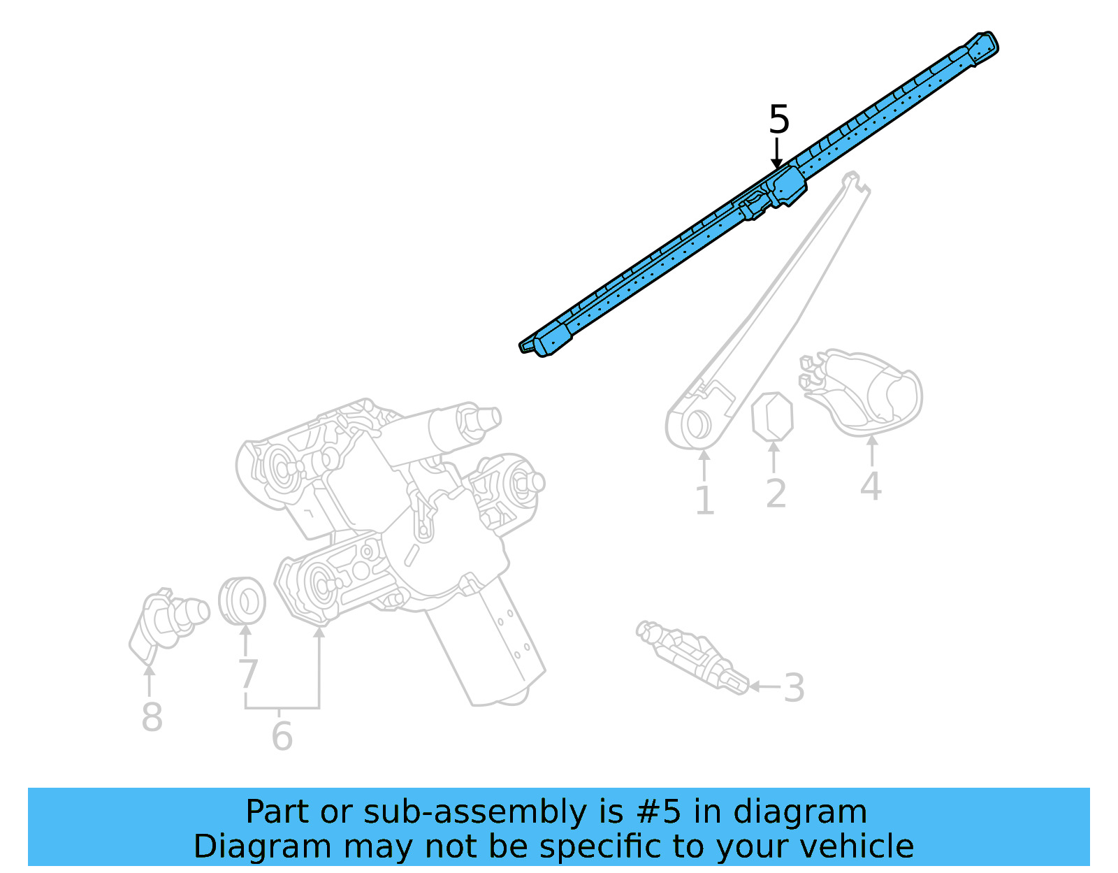 Wiper Blade 11A-955-427-A-9B9 - View 5