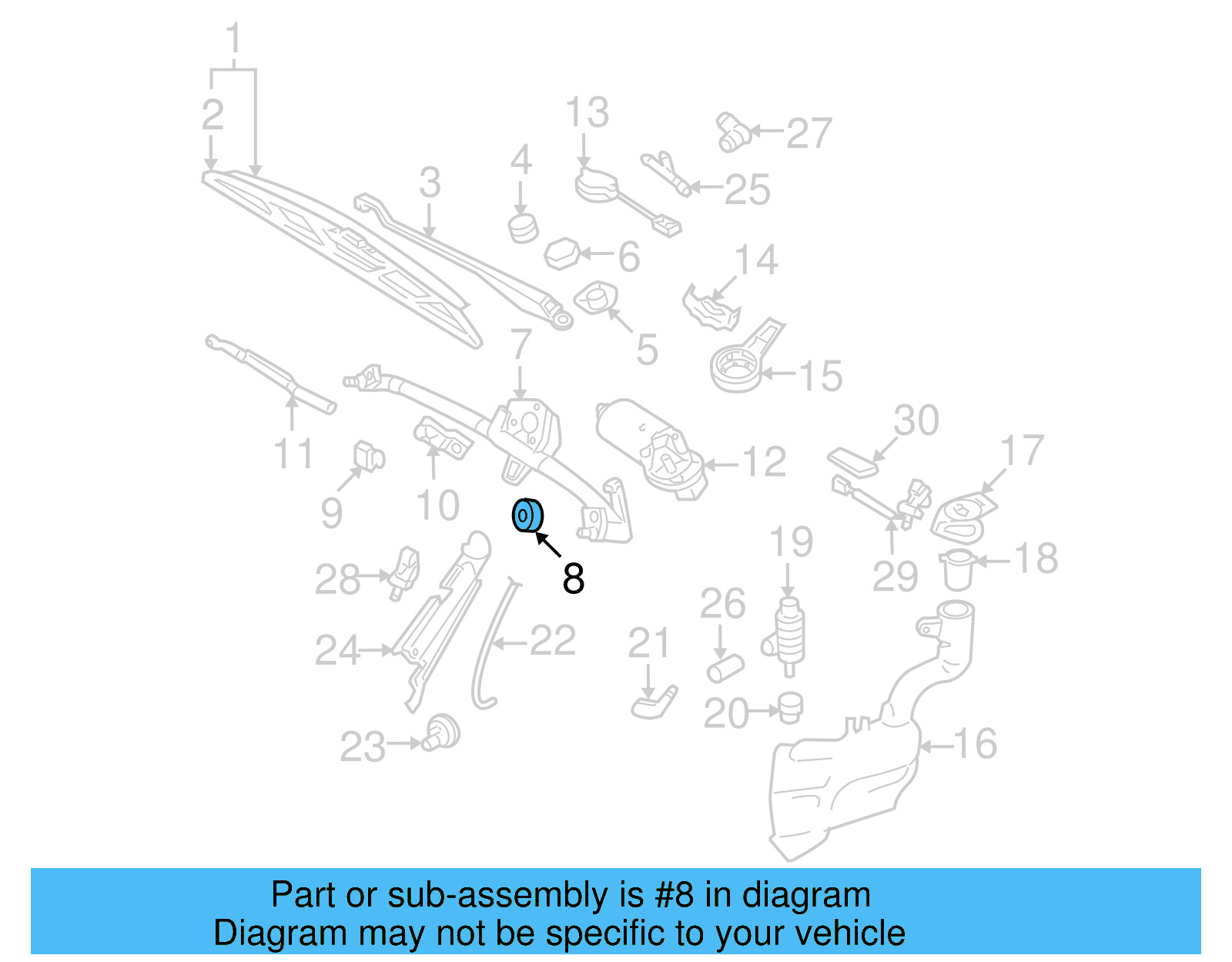 Wiper Frame Grommet 701-955-754 - View 25