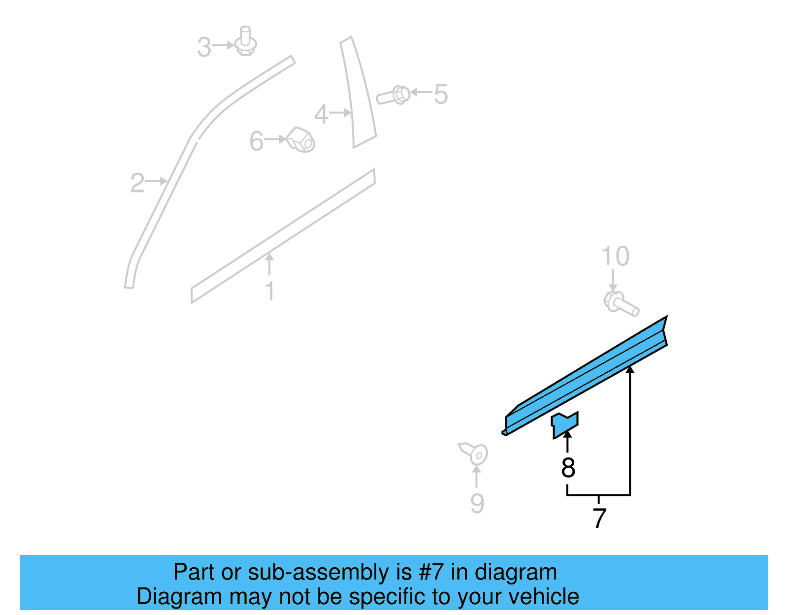 Lower Molding 5N0-854-940-D-UBN - View 5