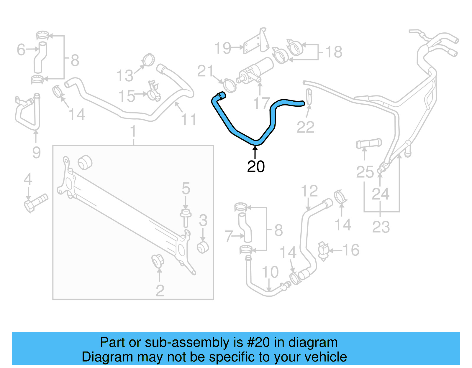 Hose 7L6-121-058-AR - View 7