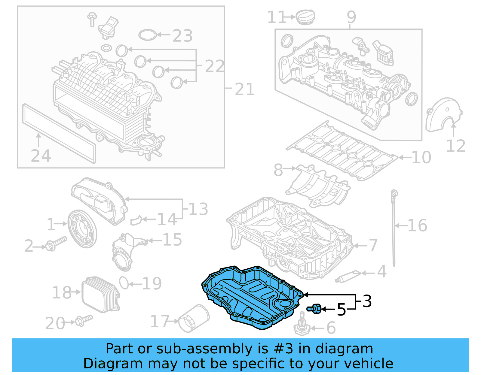 Lower Oil Pan 04E-103-602-B - View 4