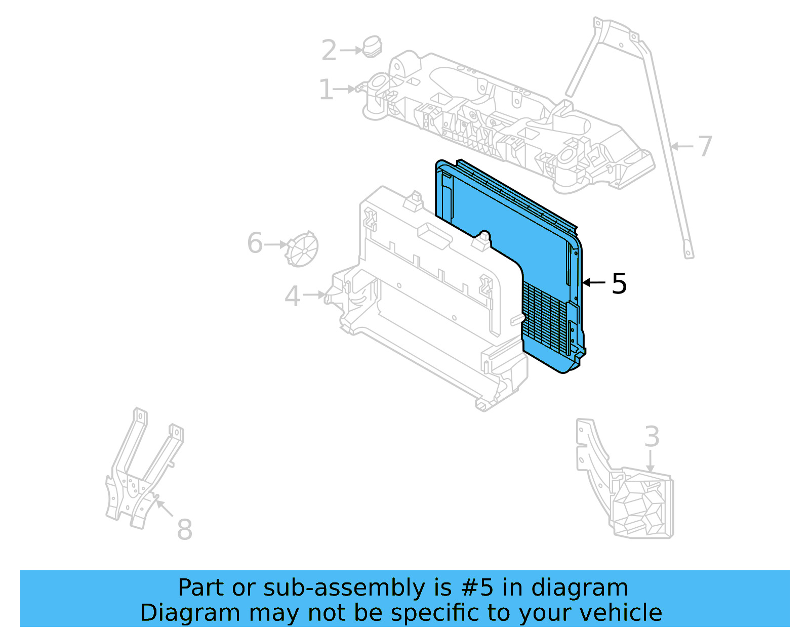 Rear Duct 1EA-121-281-C - View 4
