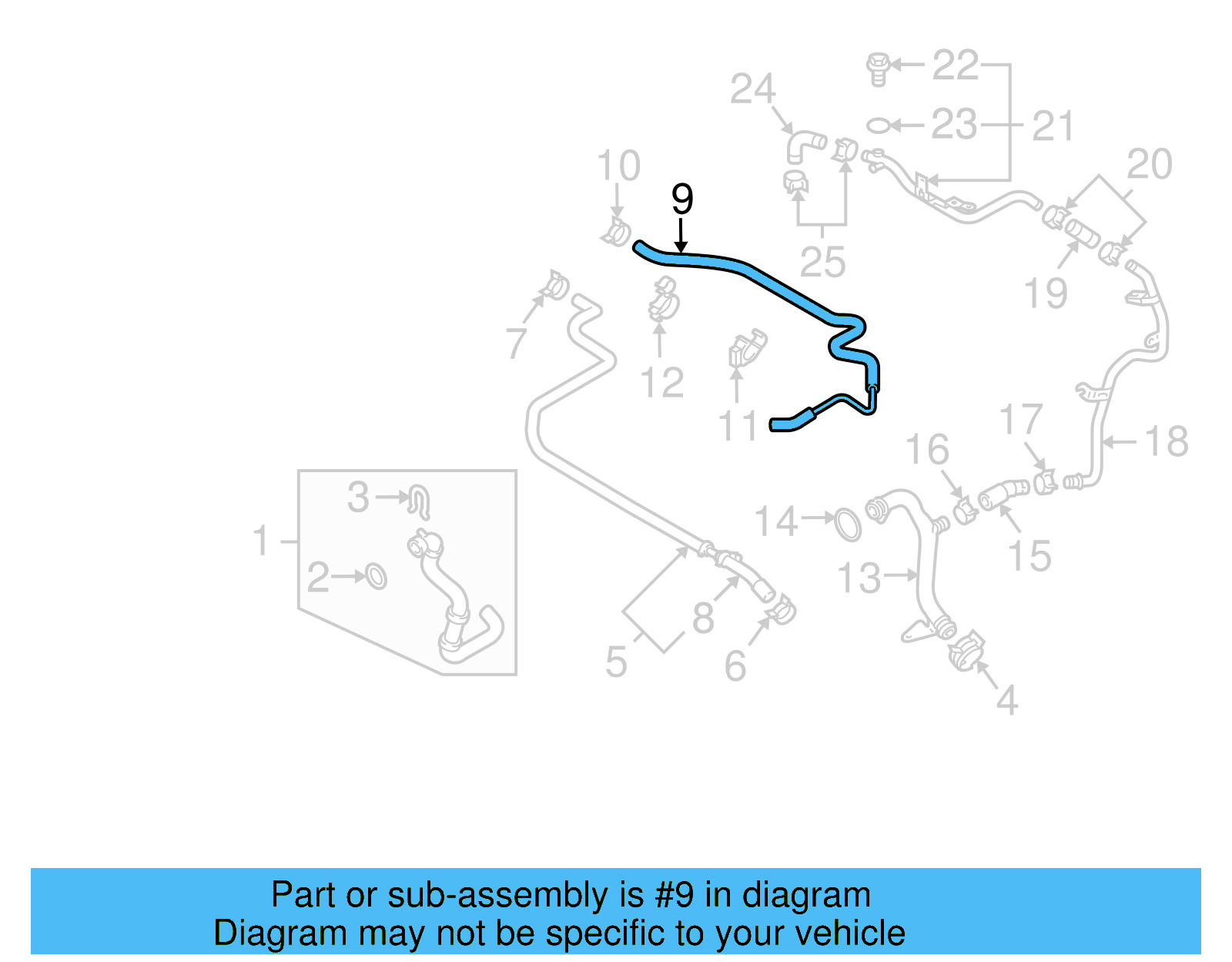 Overflow Hose 7L6-122-447-BM - View 8