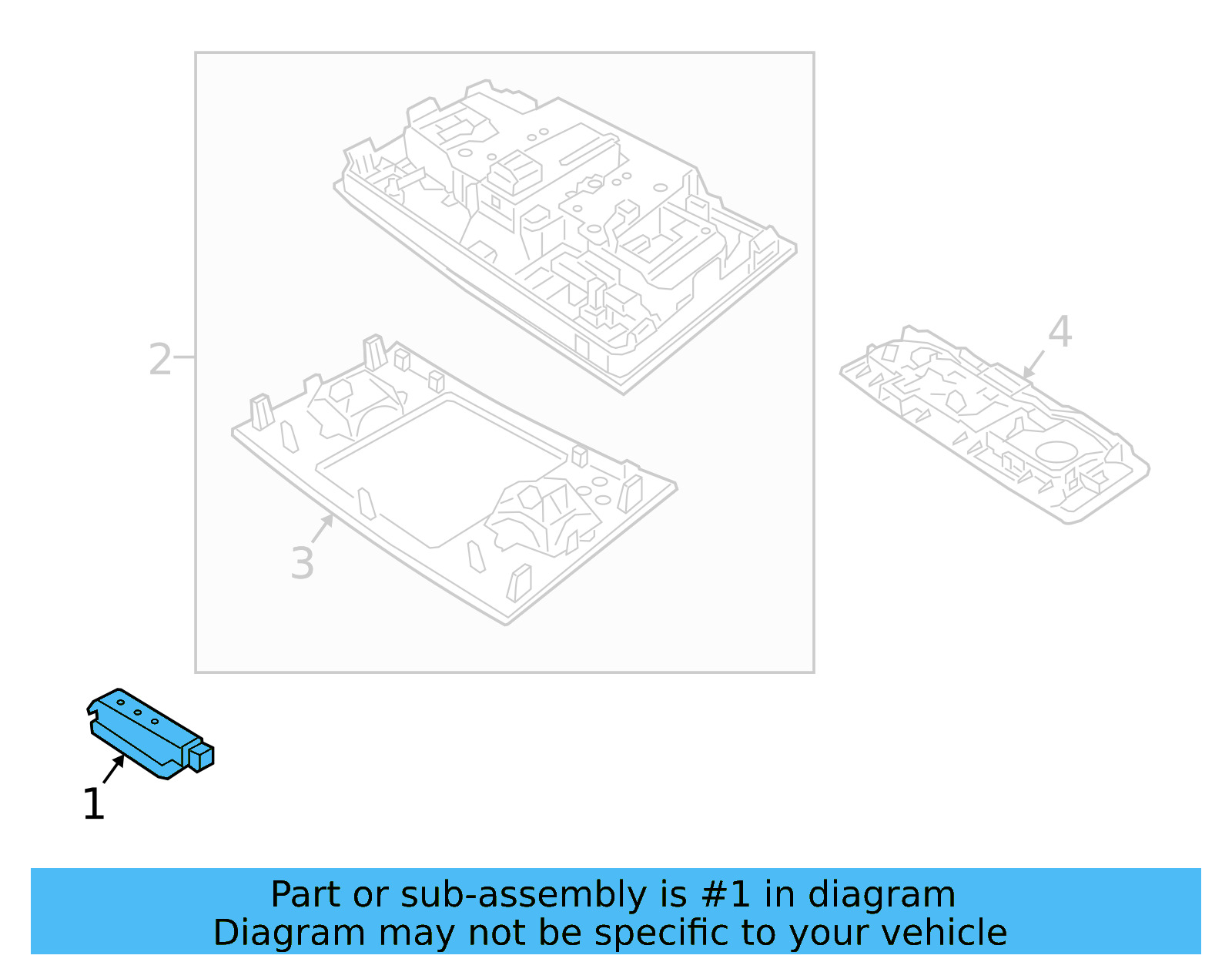 Visor Lamp 3G0-947-109-A-4PK - View 4