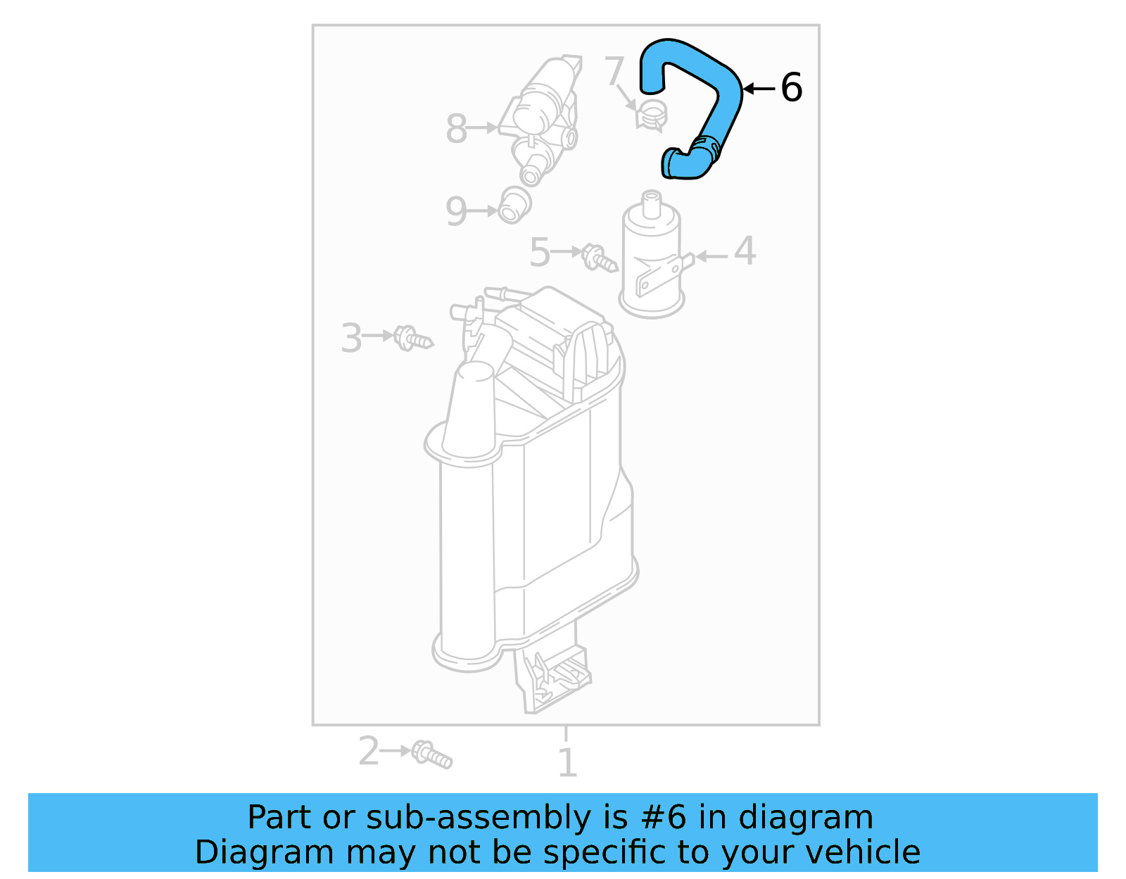 Evaporative Emissions System Lines 5Q0-906-272-C - View 9
