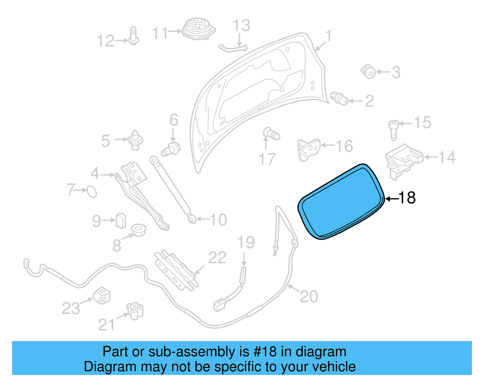 Weatherstrip 5C3-827-705-C-9B9 - View 2