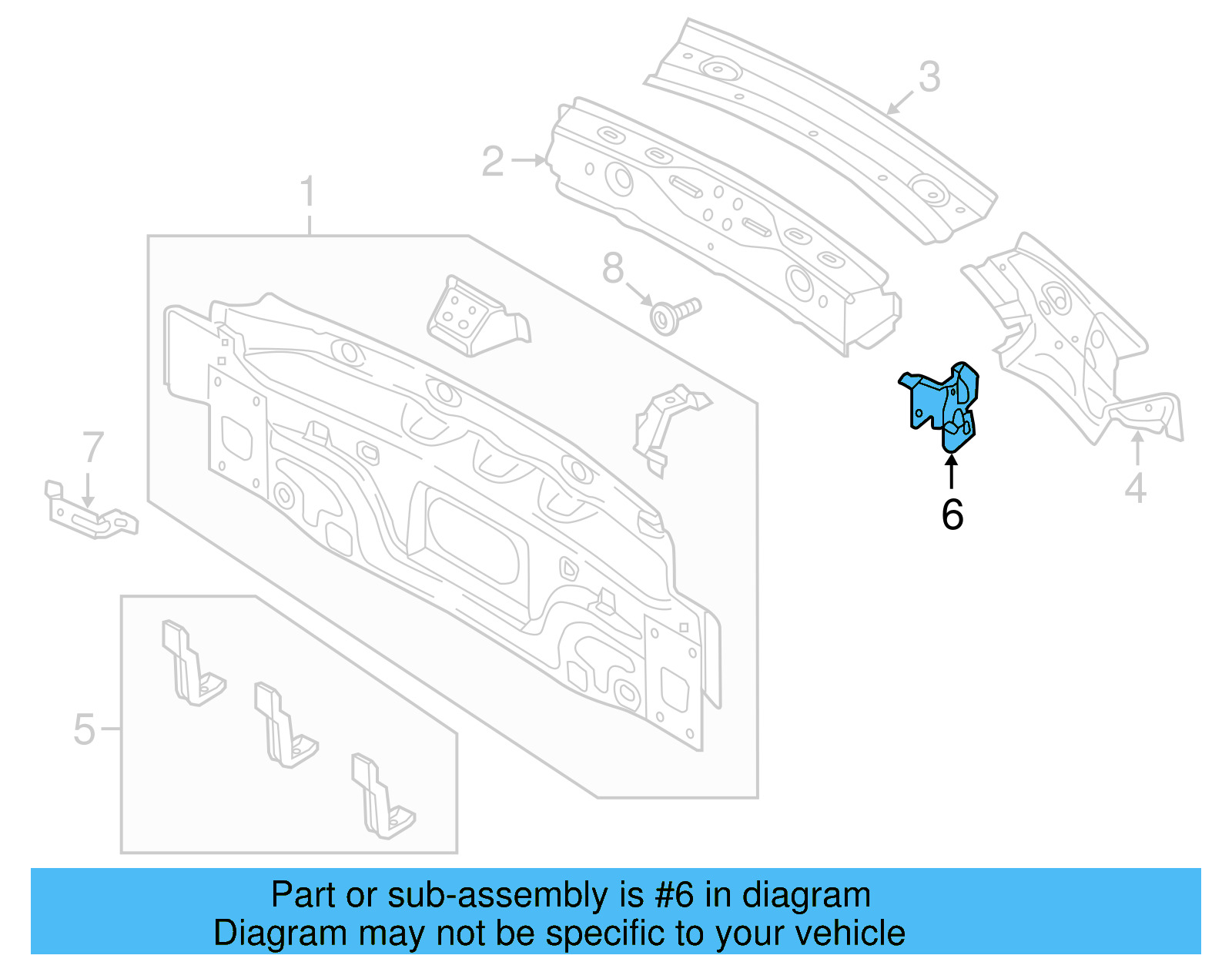 Outer Bracket 5C3-885-967 - View 6