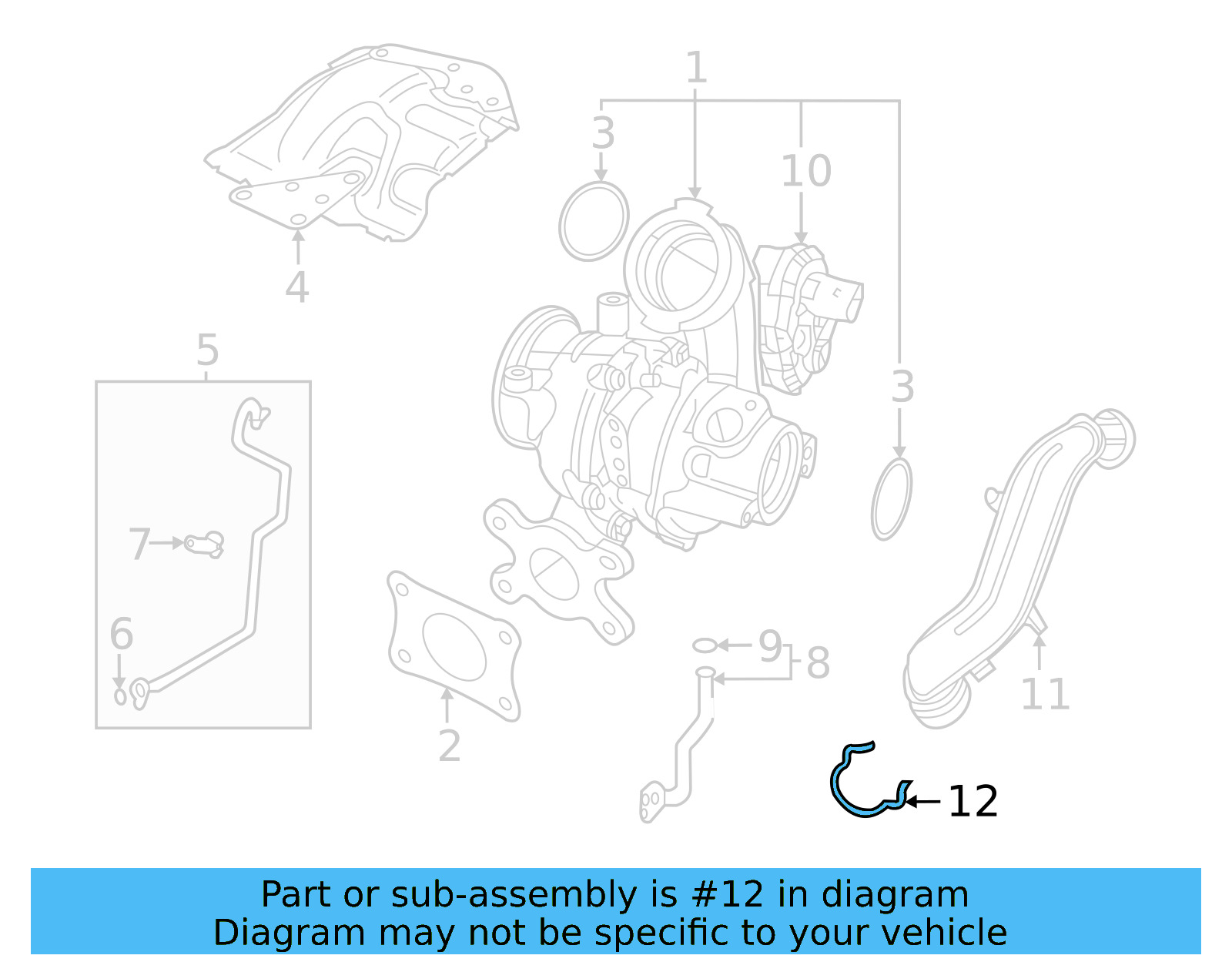 Pressure Pipe Retainer 04E-145-853-E - View 8