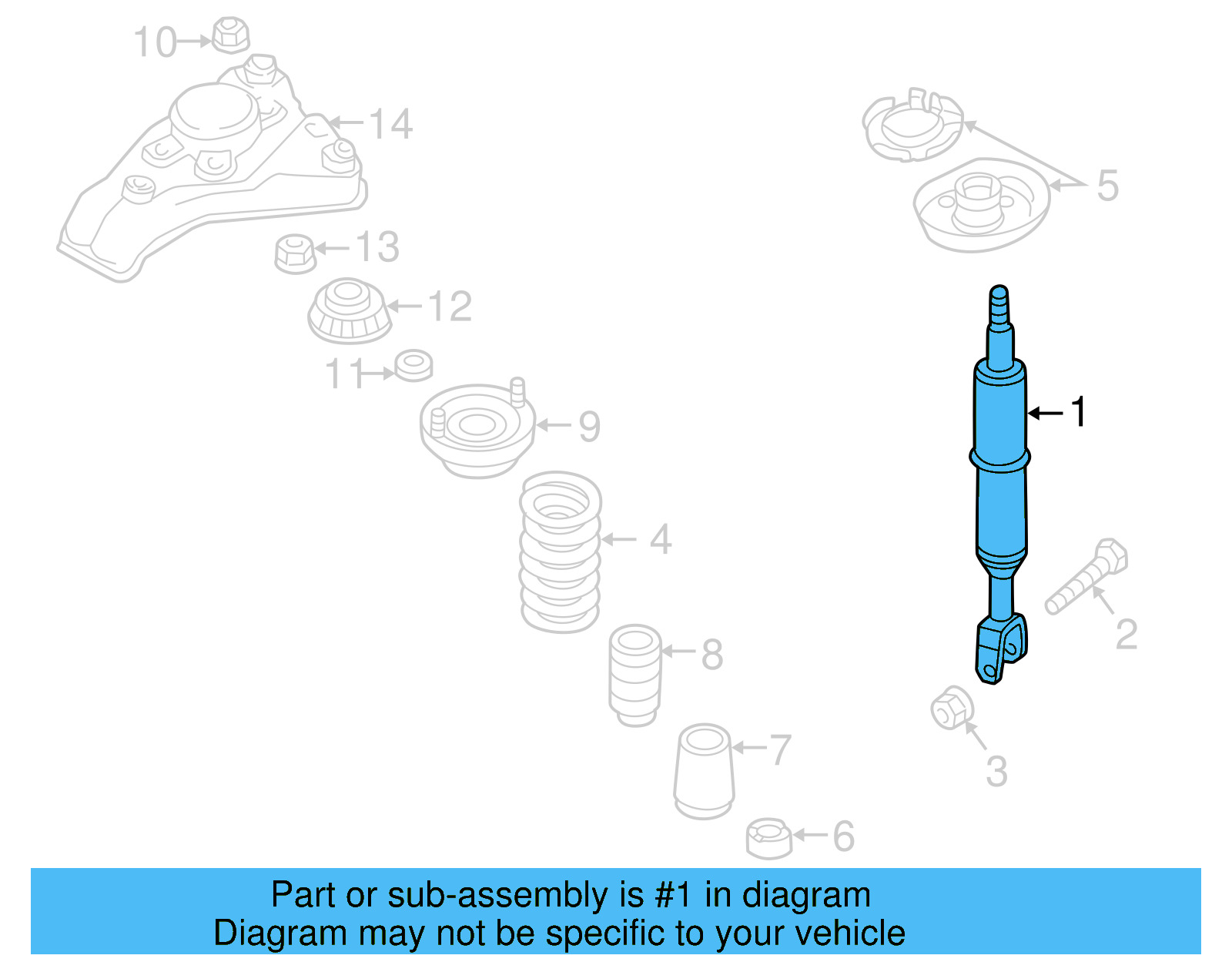 Suspension Shock Absorber 3B0-413-031-S - View 9