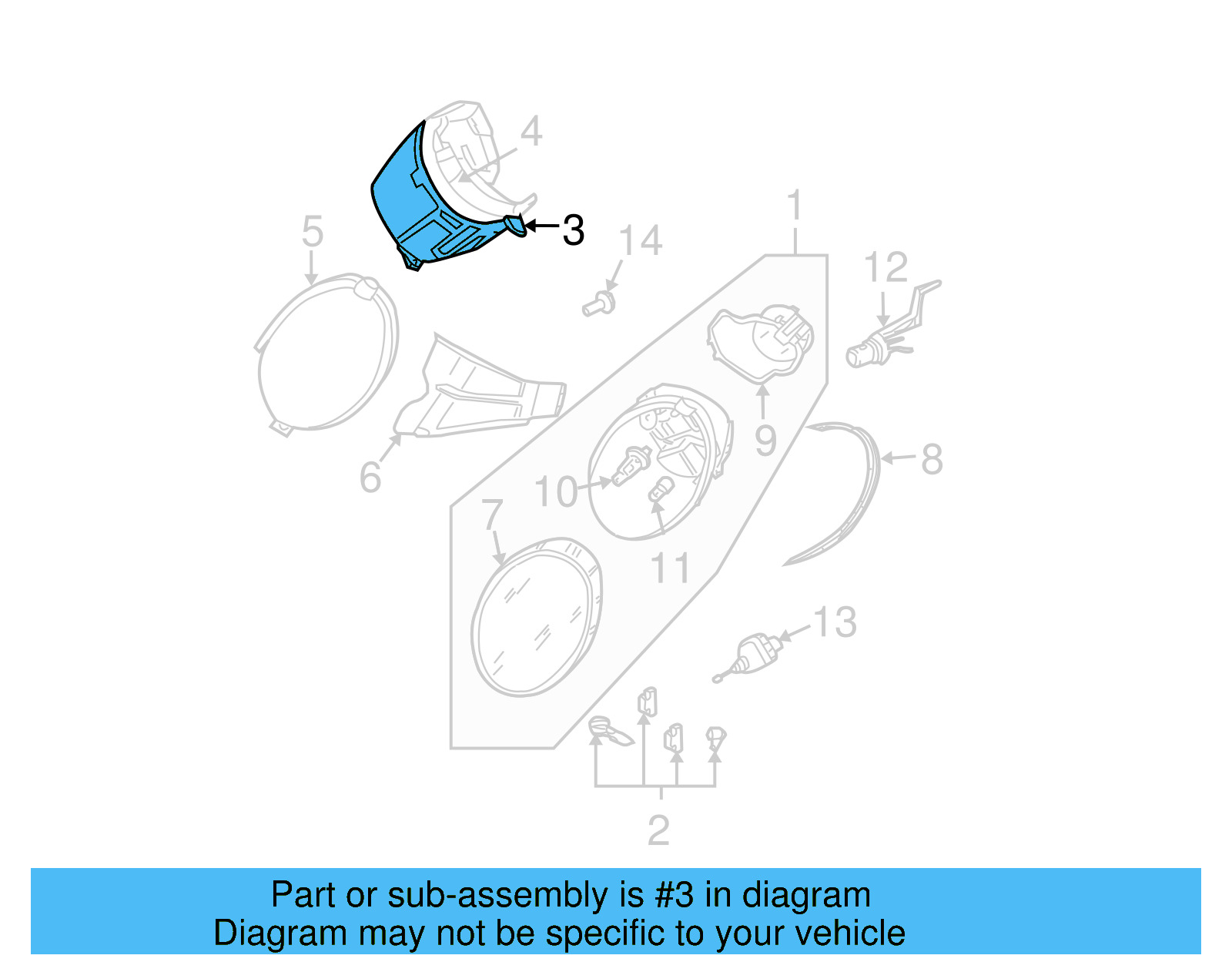 Headlamp Assembly Mount Bracket 1C0-805-605-K - View 29
