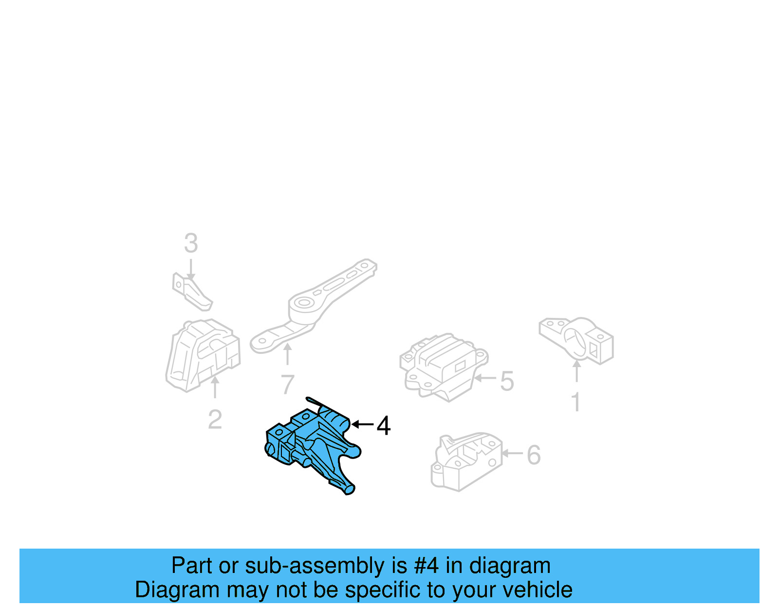 Support Bracket 06F-199-207-H - View 4