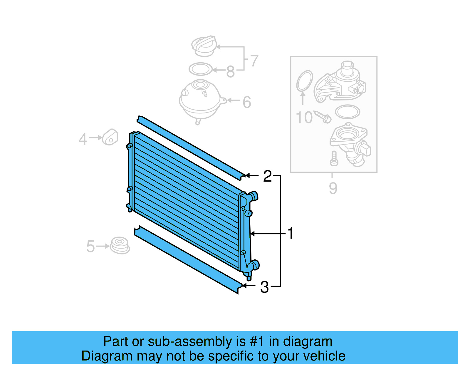 Radiator 1K0-121-251-AB - View 20