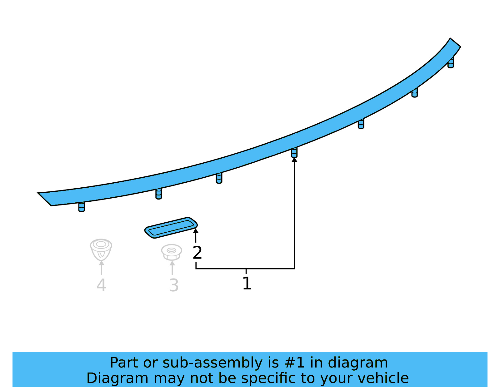 High Mount Lamp 3G8-945-087-A - View 2