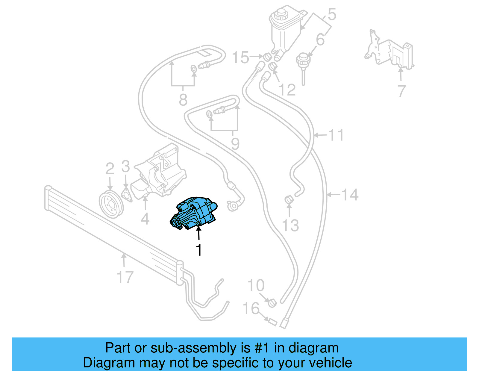 Power Steering Pump 7L6-422-153-J - View 3