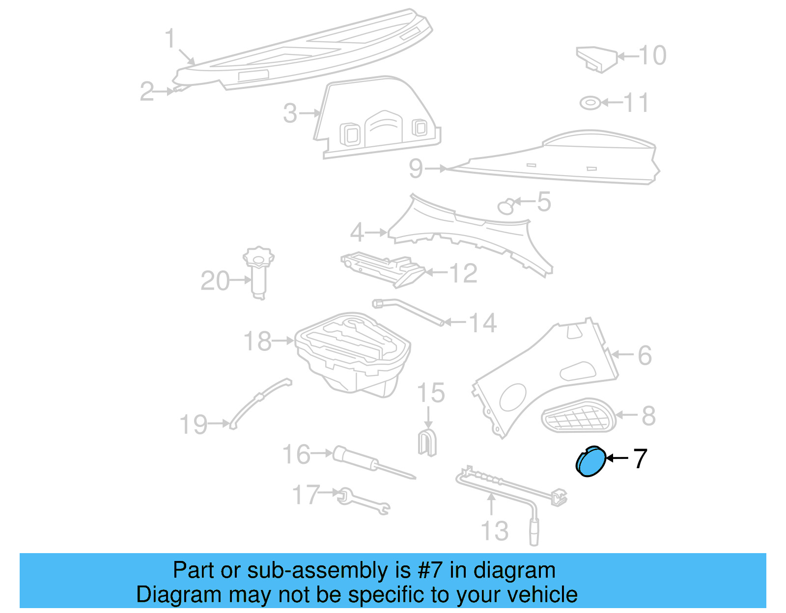 Corner Trim Cover 1C0-867-827-A-B41 - View 4