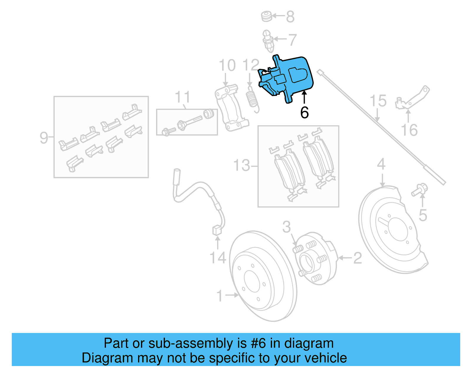 Disc Brake Caliper 7B0-615-424-G - View 2