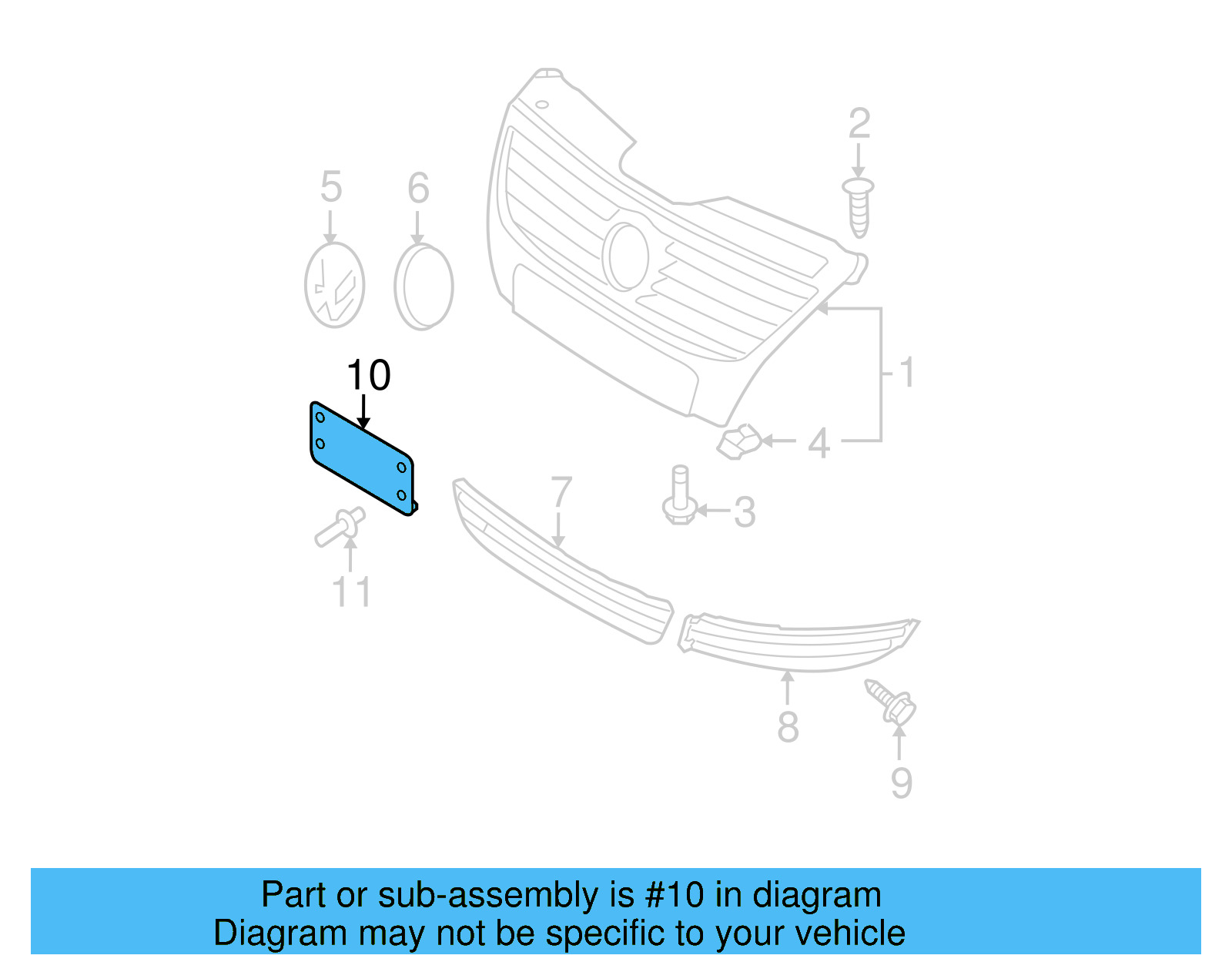 License Bracket 3C0-807-285-9B9 - View 7
