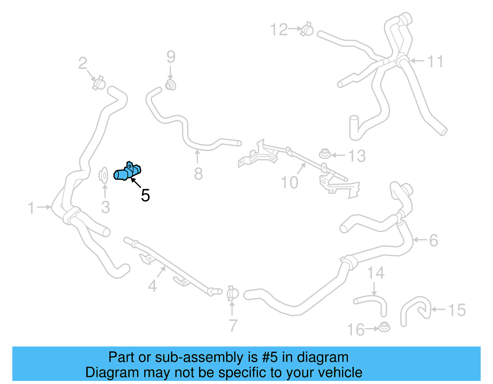 Hose Connector 03H-121-118 - View 7