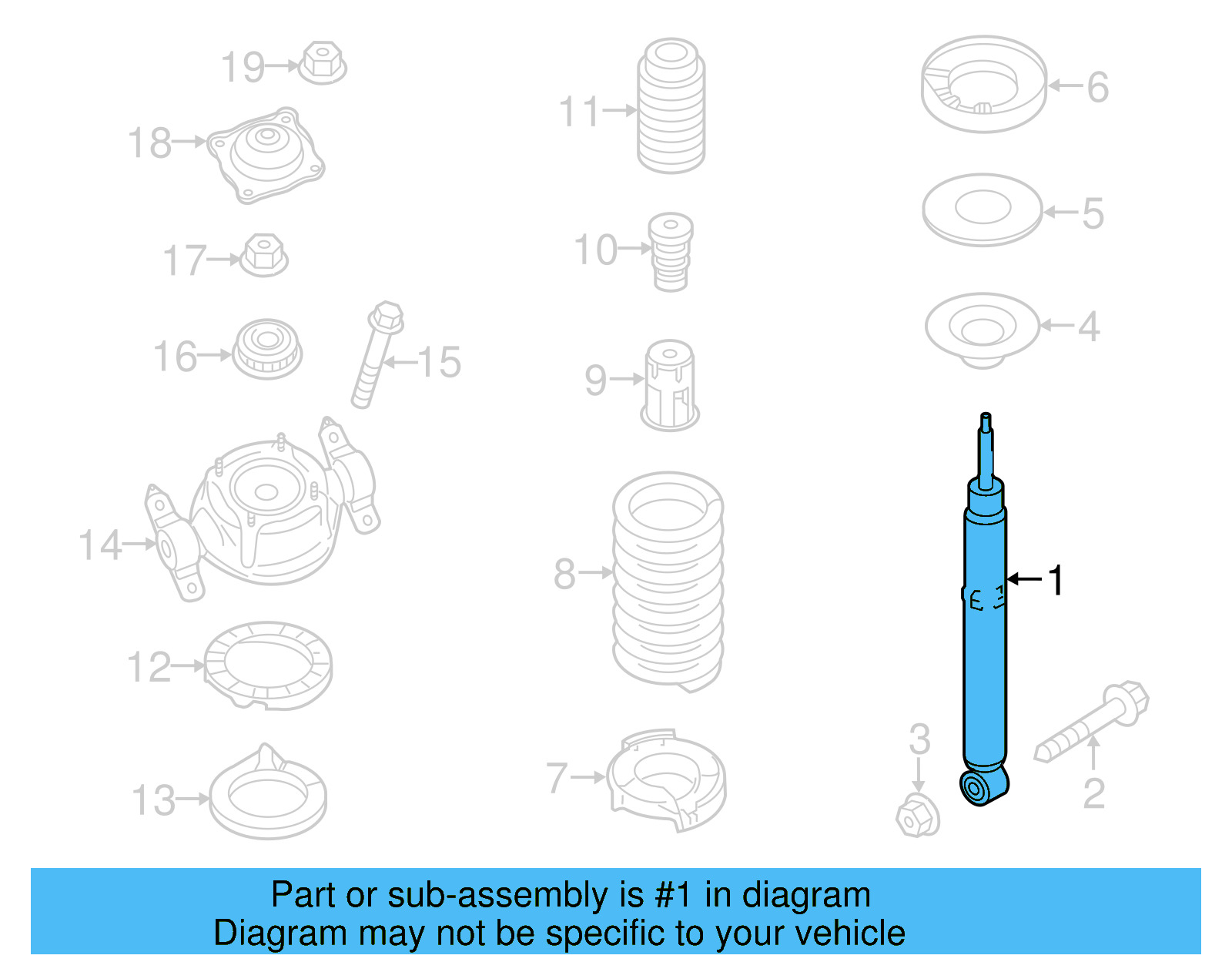 Shock 7P6-513-029-BA - View 2