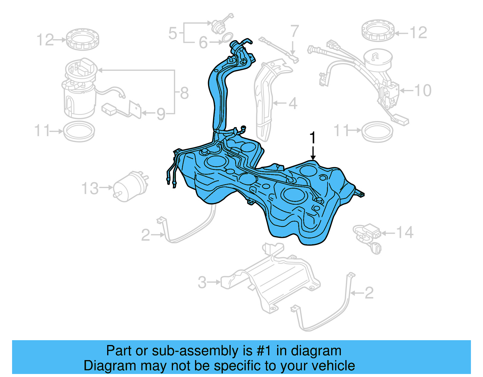 Fuel Tank 1K0-201-055-AQ - View 11