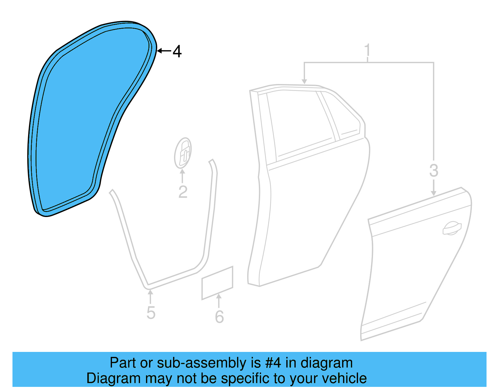 Weatherstrip 5C6-867-913-J-9B9 - View 5
