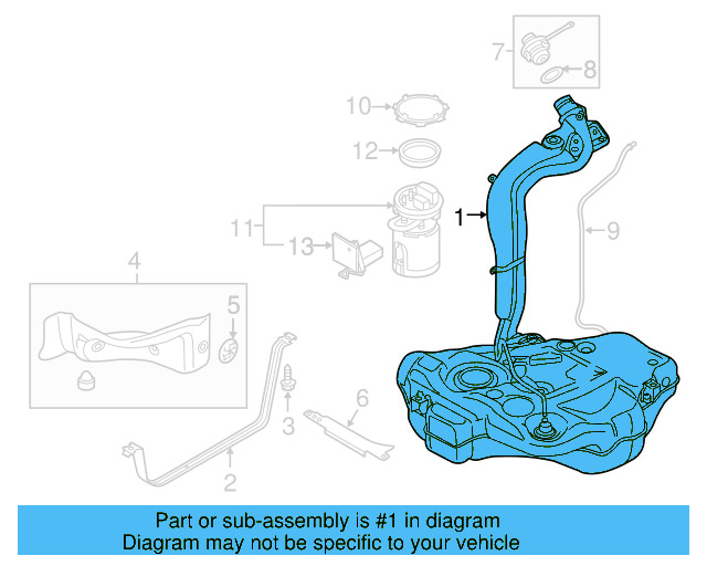 Fuel Tank 5C0-201-060-E - View 2
