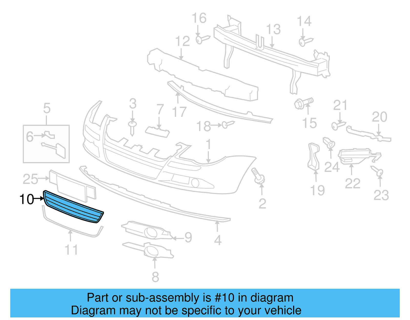 Lower Grille 1Q0-853-671-RYP - View 14