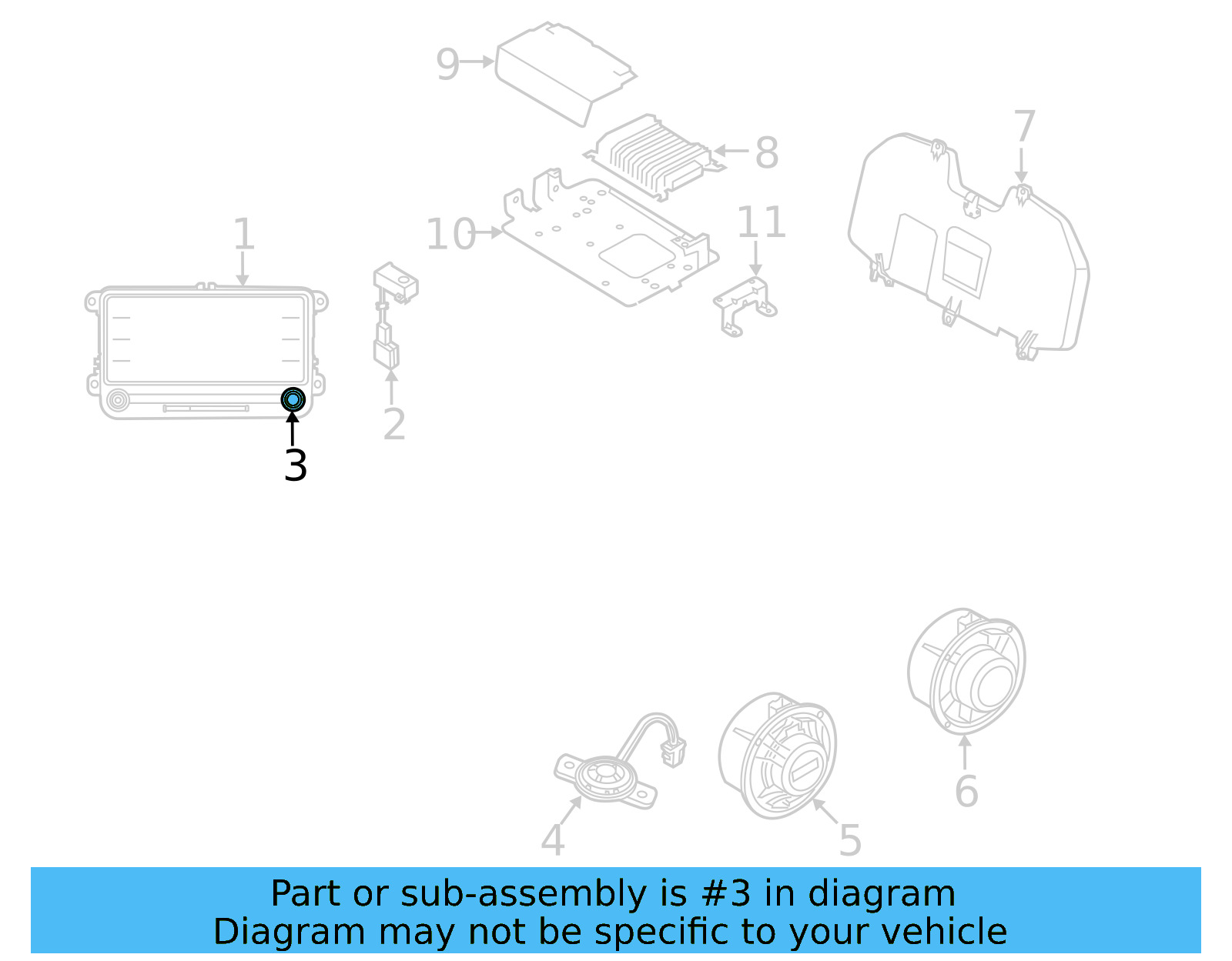 Knob 5C0-998-922 - View 2