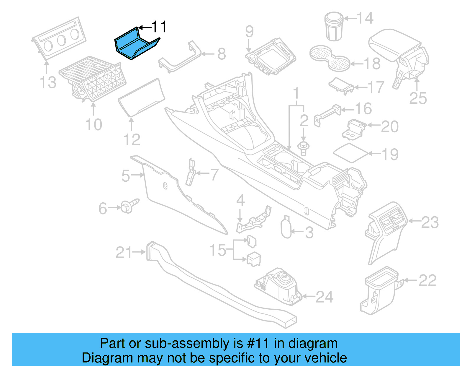 Storage Tray Insert 5G1-863-328-C-82V - View 17