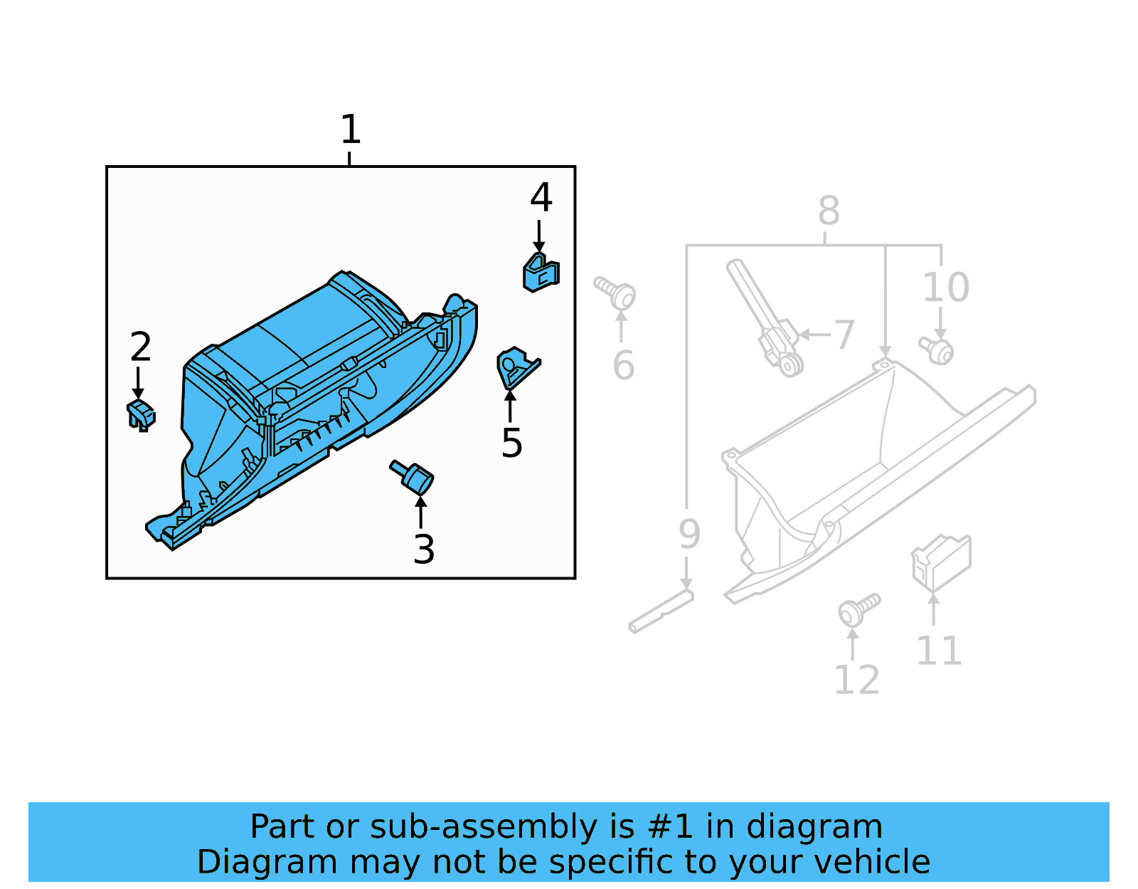 Glove Box Frame 17B-857-101-RM5 - View 4