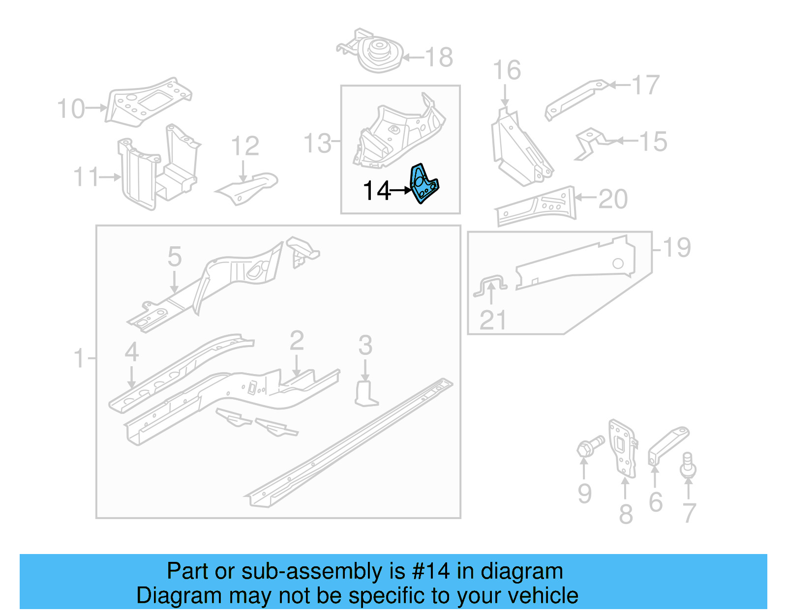 Apron Assembly Reinforcement 5N0-805-077 - View 3