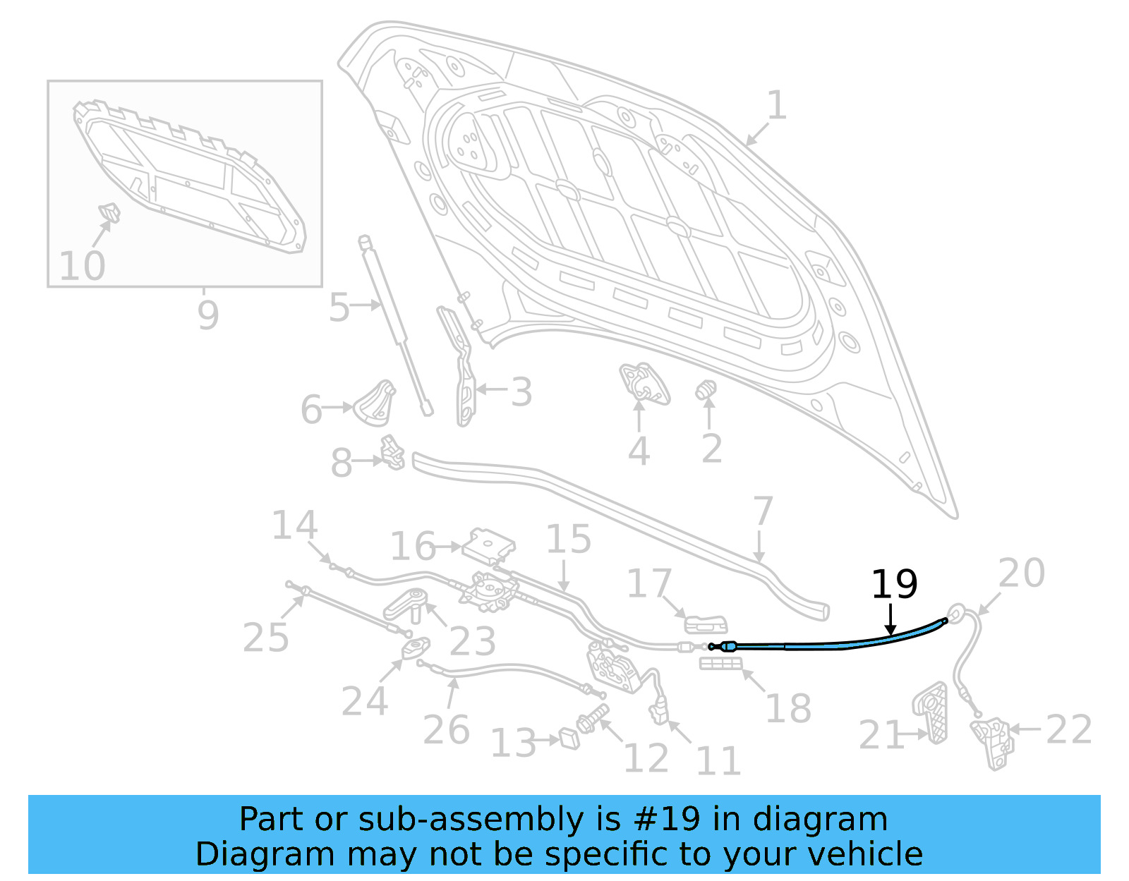 Release Cable 3CM-823-535 - View 3