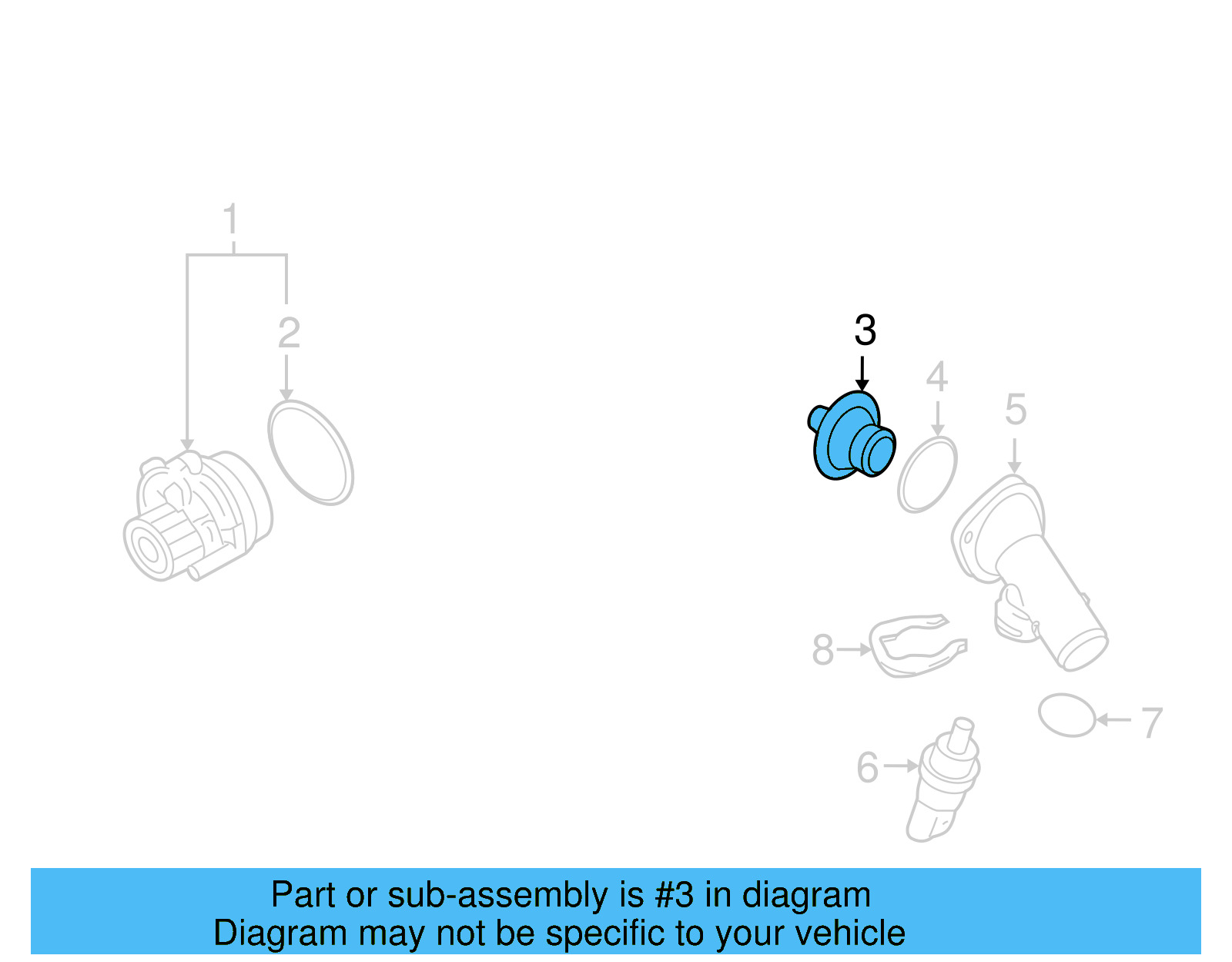 Thermostat 03G-121-113-A - View 6