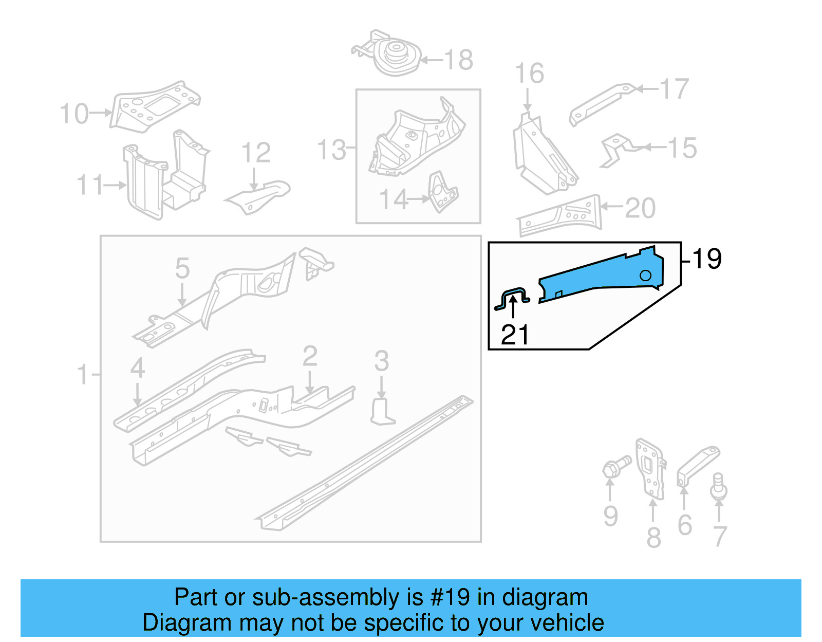Upper Rail 5N0-810-136 - View 4