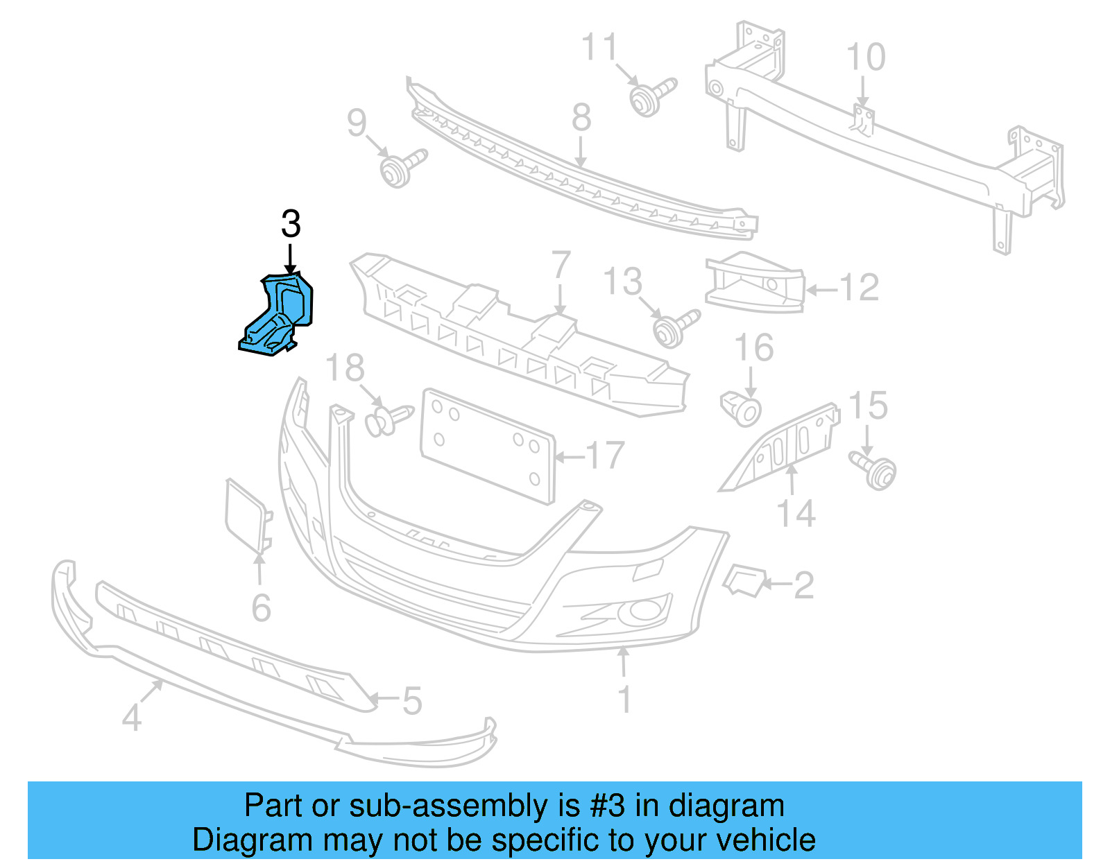 Bumper Cover Side Support 5N0-807-941-A - View 6